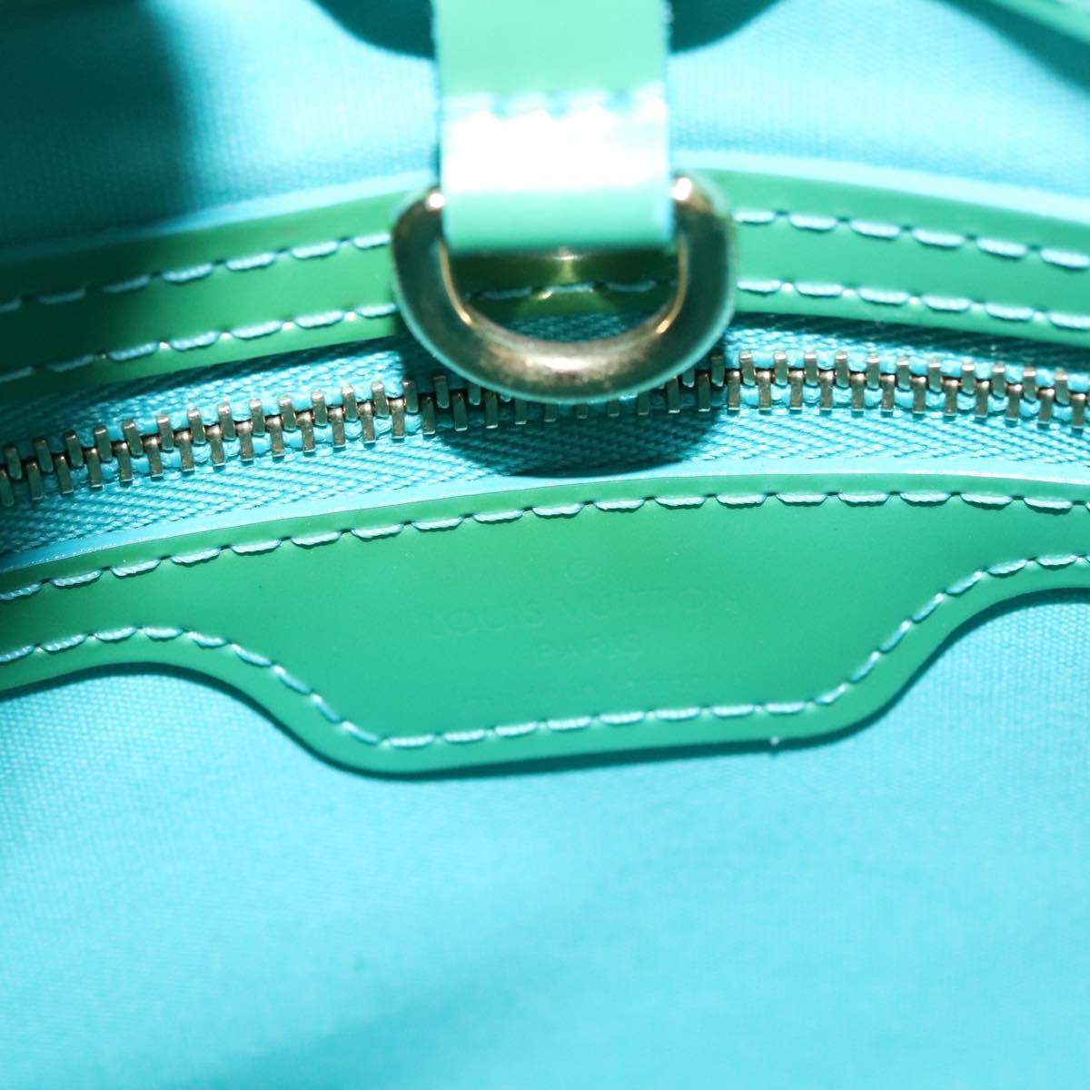 Louis Vuitton Wilshire Blue Patent Leather Handbag (Pre-Owned)