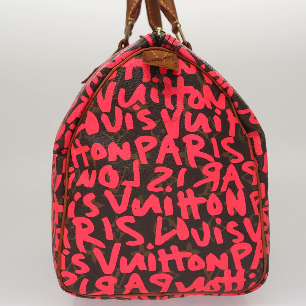 Louis Vuitton Speedy 30 Red Canvas Handbag (Pre-Owned)