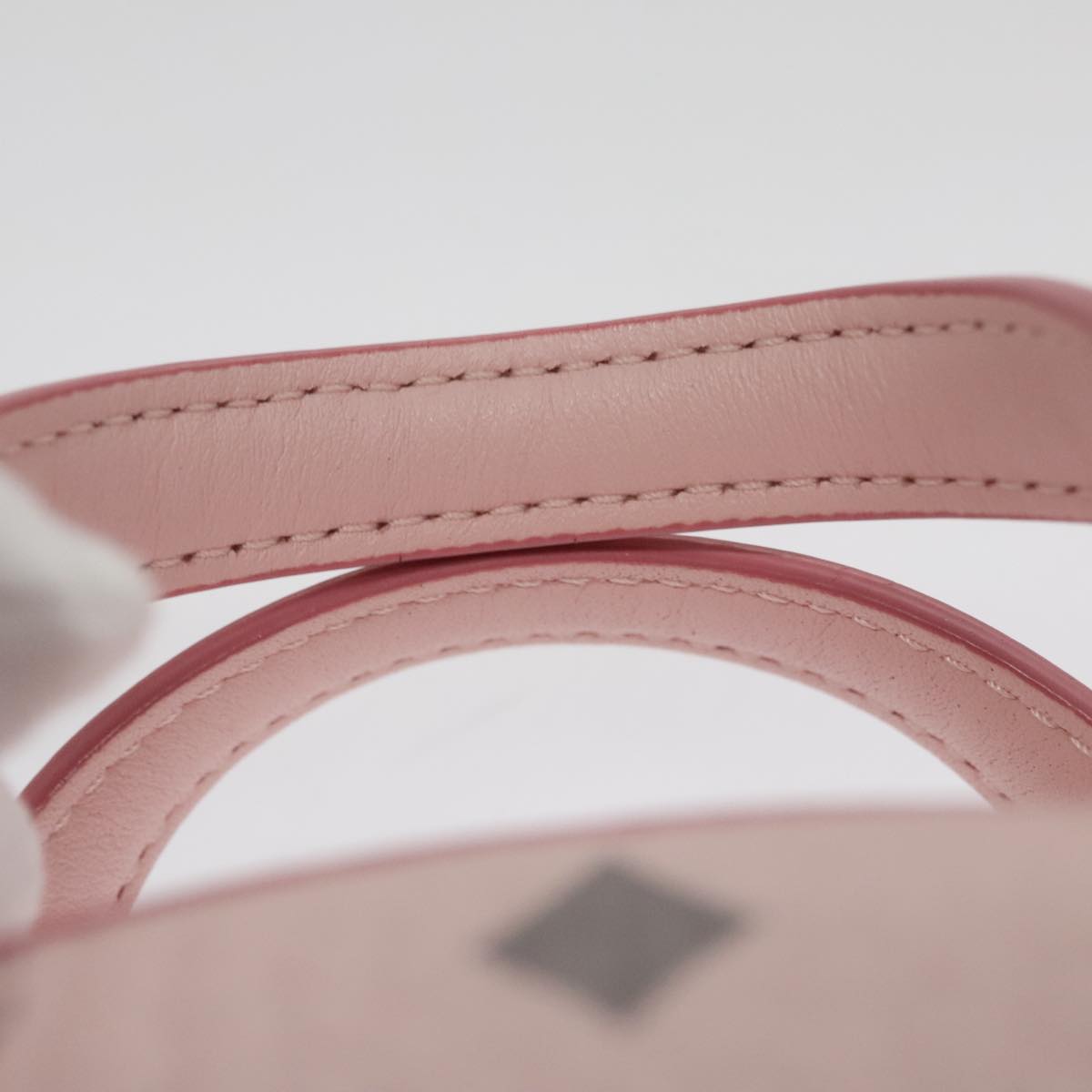 MCM Visetos Pink Canvas Handbag (Pre-Owned)