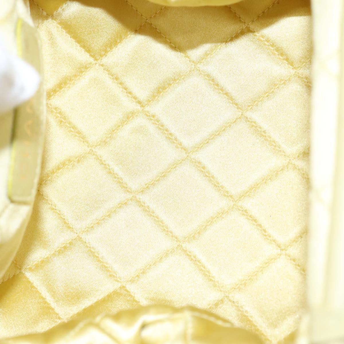 Chanel Yellow Silk Shoulder Bag (Pre-Owned)