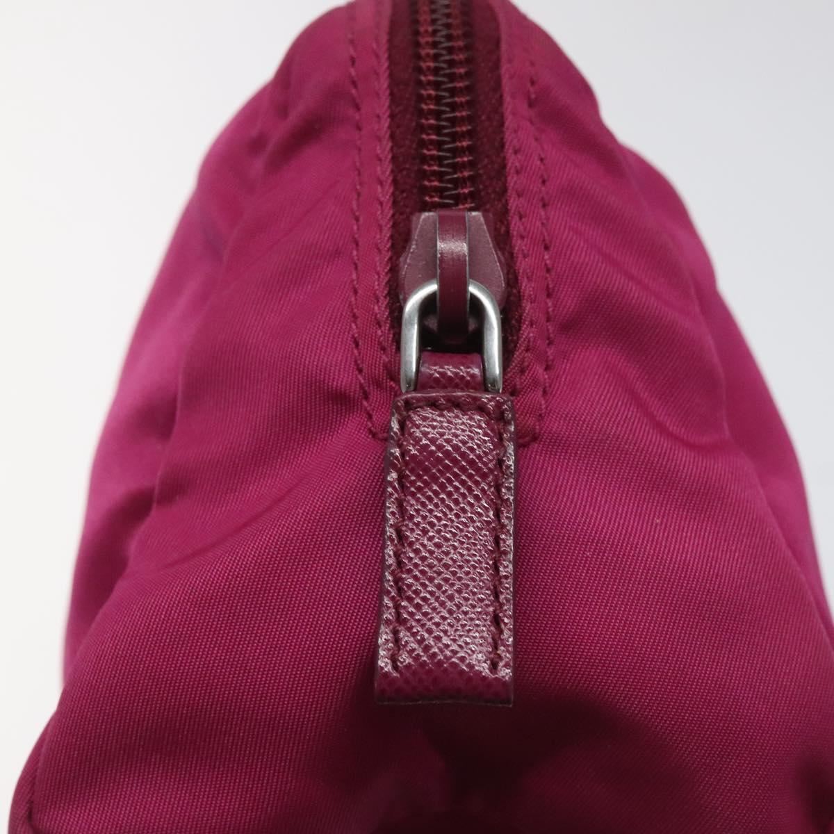 Prada Cosmetic Pouch Pink Synthetic Clutch Bag (Pre-Owned)
