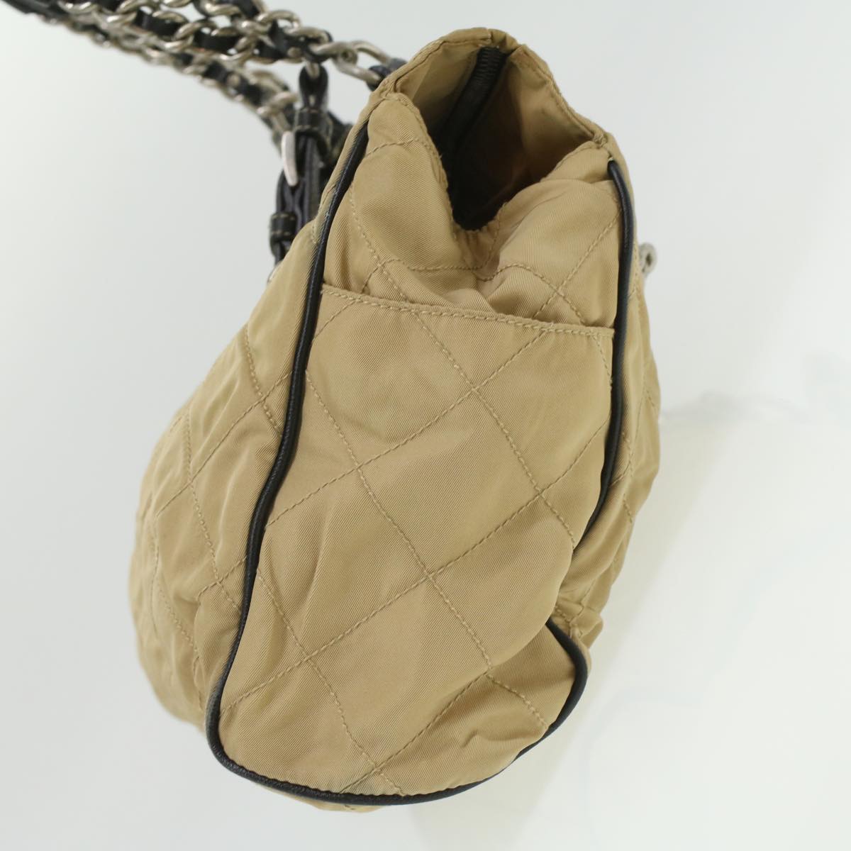 Prada Beige Canvas Handbag (Pre-Owned)