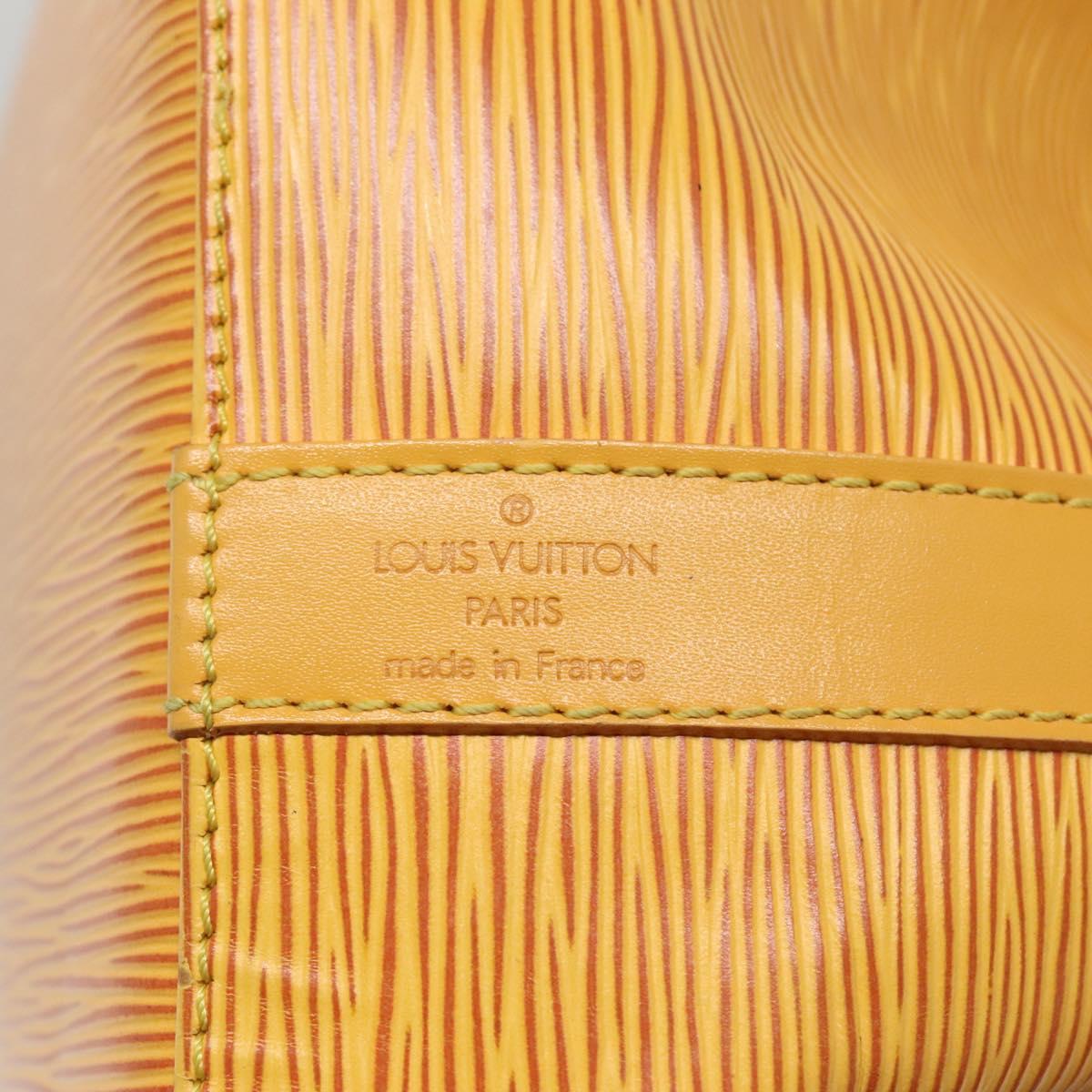 Louis Vuitton Noé Yellow Leather Shoulder Bag (Pre-Owned)