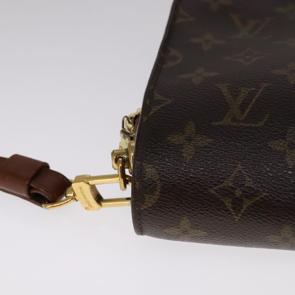 Louis Vuitton Orsay Brown Canvas Clutch Bag (Pre-Owned)
