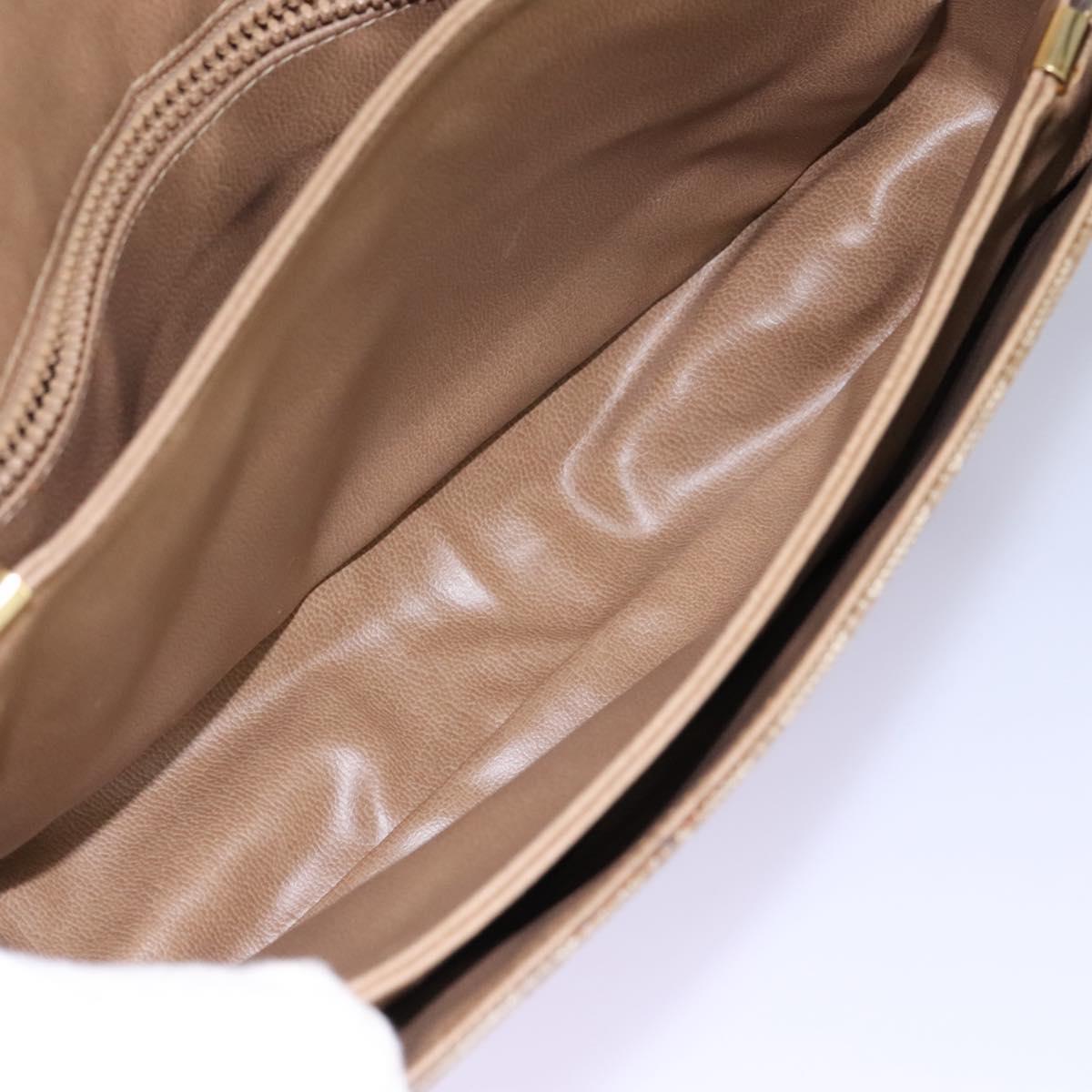 Céline Macadam Beige Canvas Shoulder Bag (Pre-Owned)