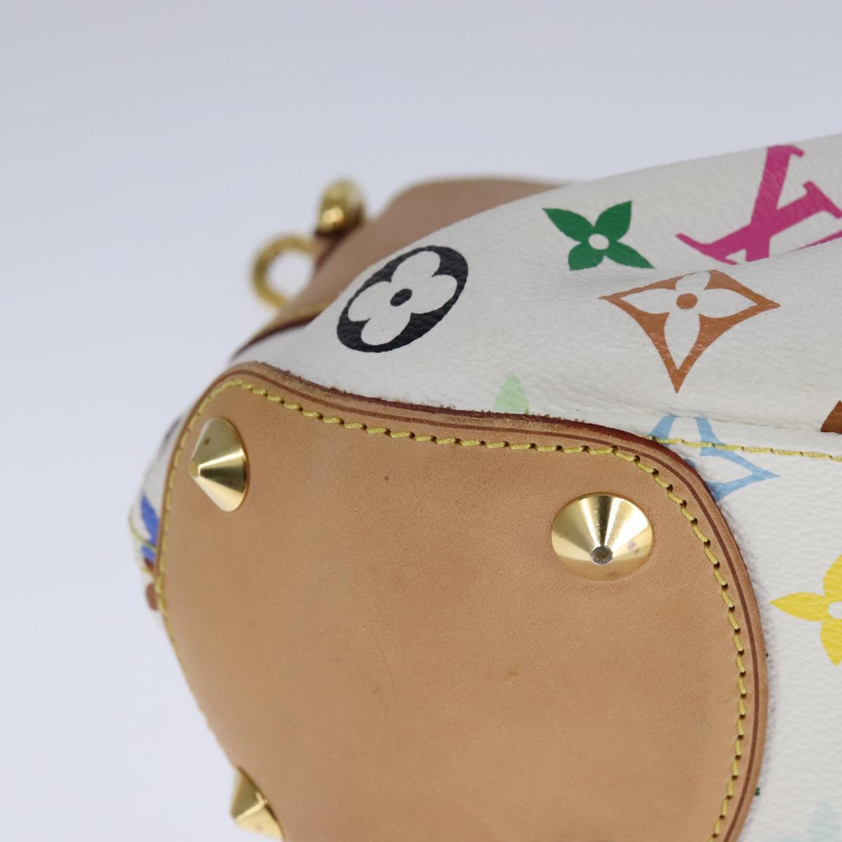 Louis Vuitton Judy White Canvas Shoulder Bag (Pre-Owned)