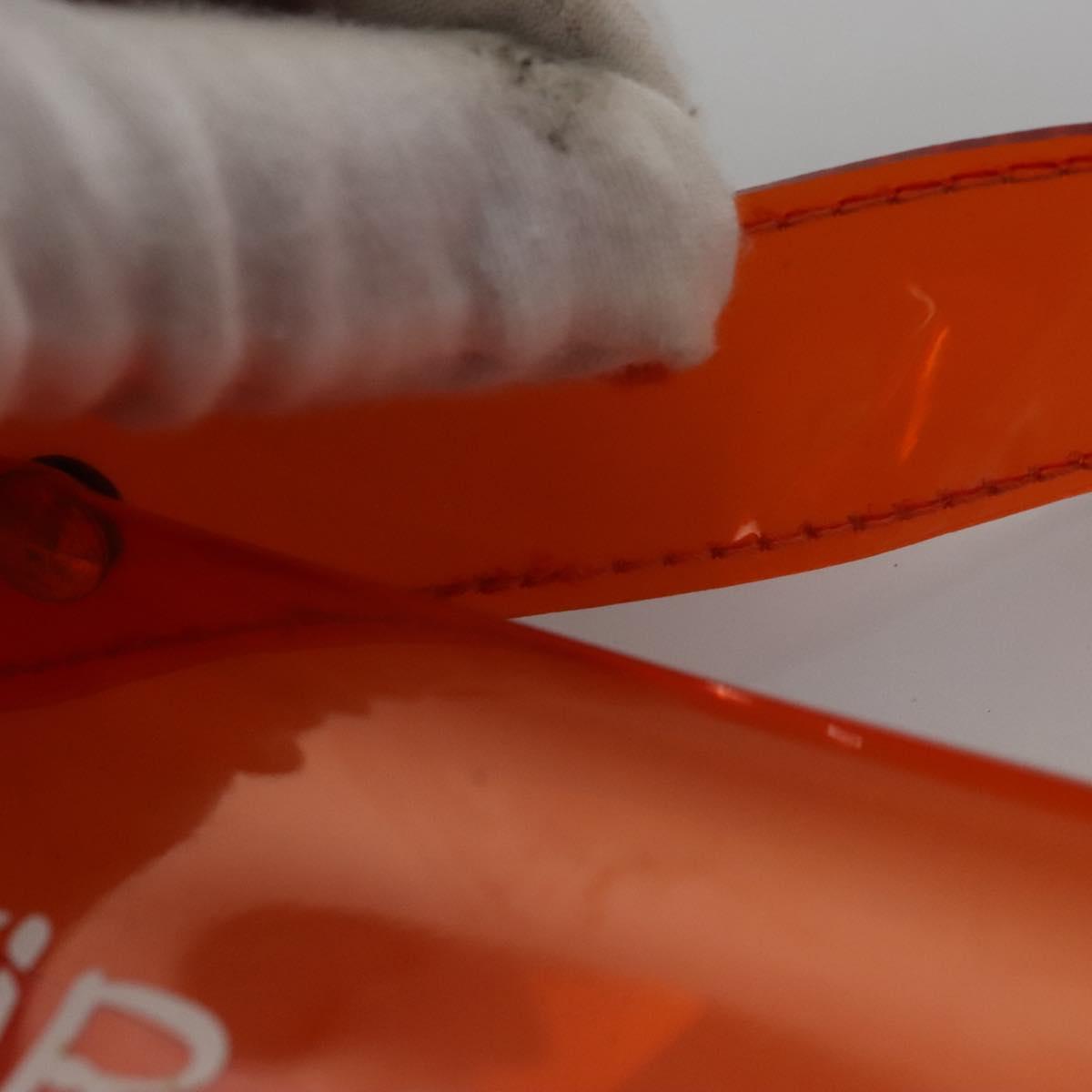 Hermès Orange Vinyl Handbag (Pre-Owned)