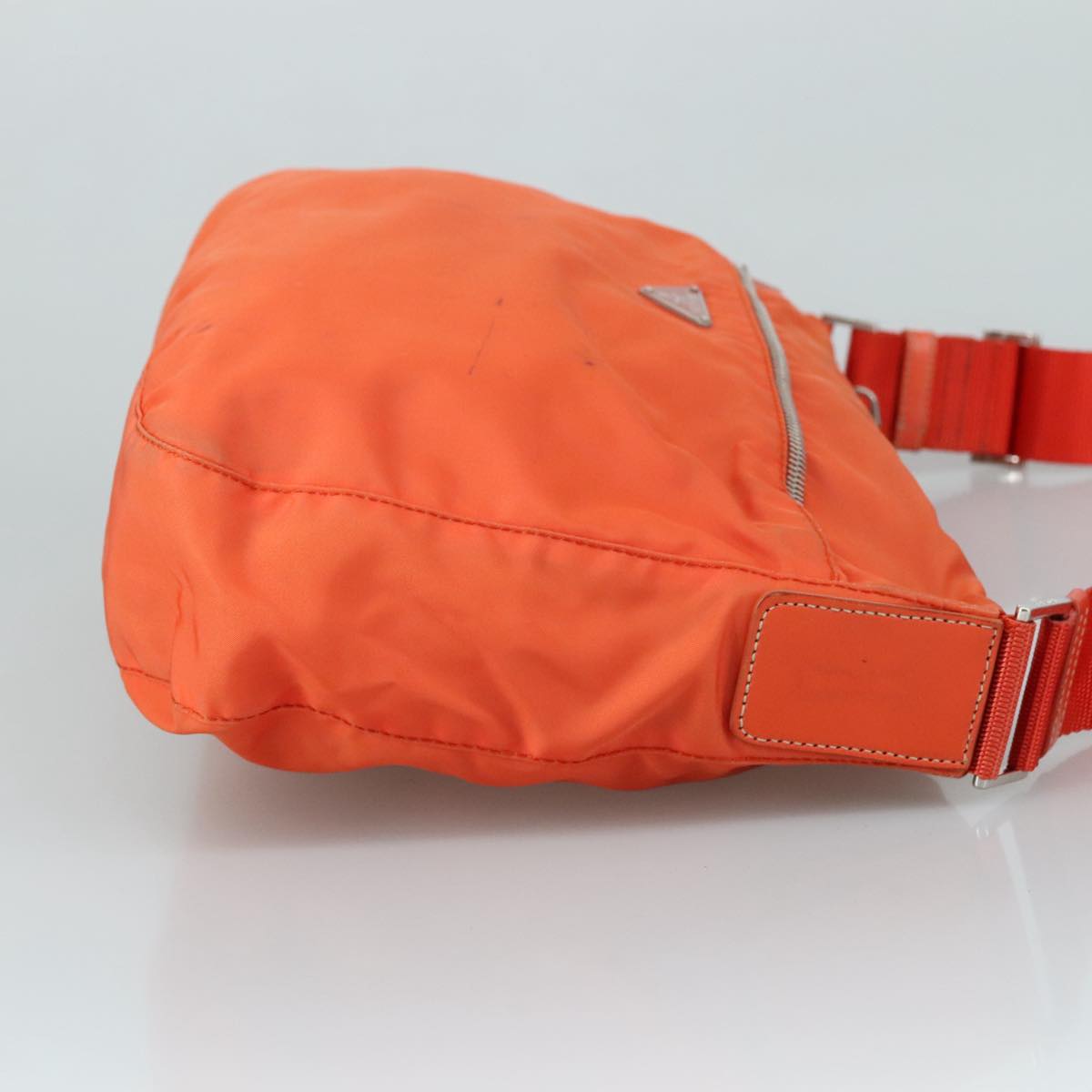 Prada Tessuto Orange Synthetic Shoulder Bag (Pre-Owned)
