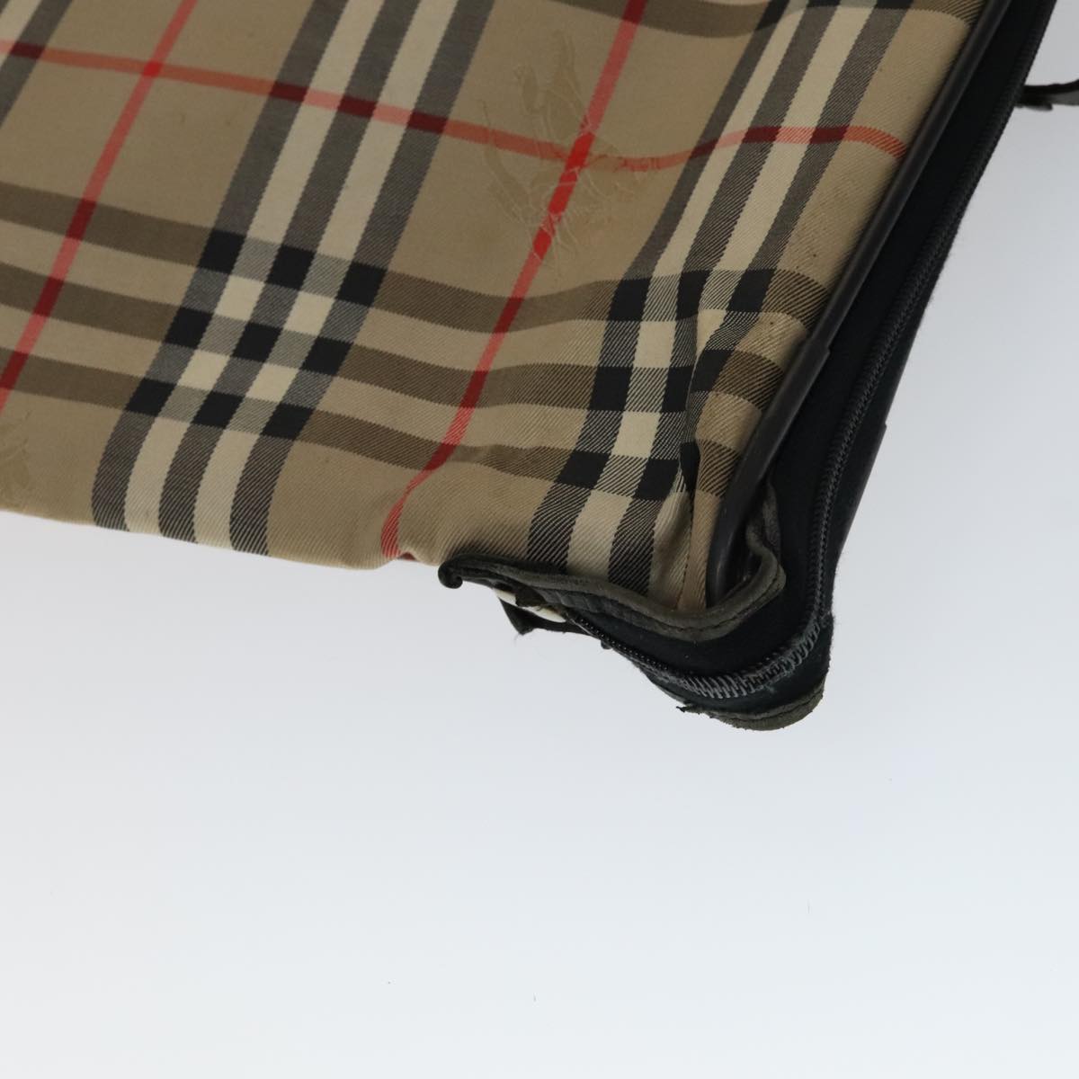 Burberry Nova Check Beige Canvas Travel Bag (Pre-Owned)