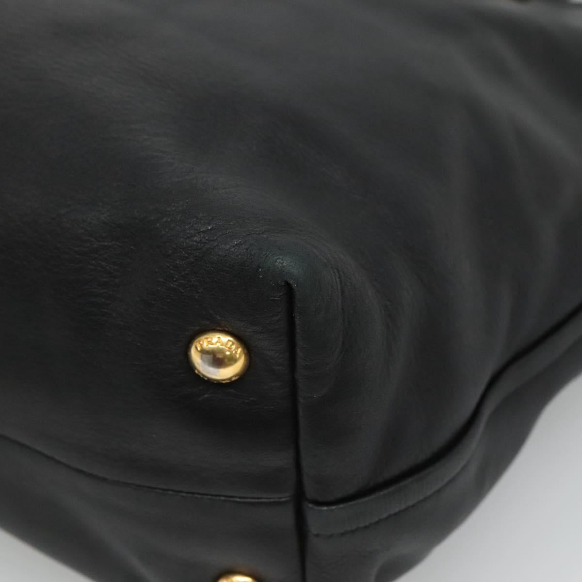 Prada Vitello Black Leather Tote Bag (Pre-Owned)