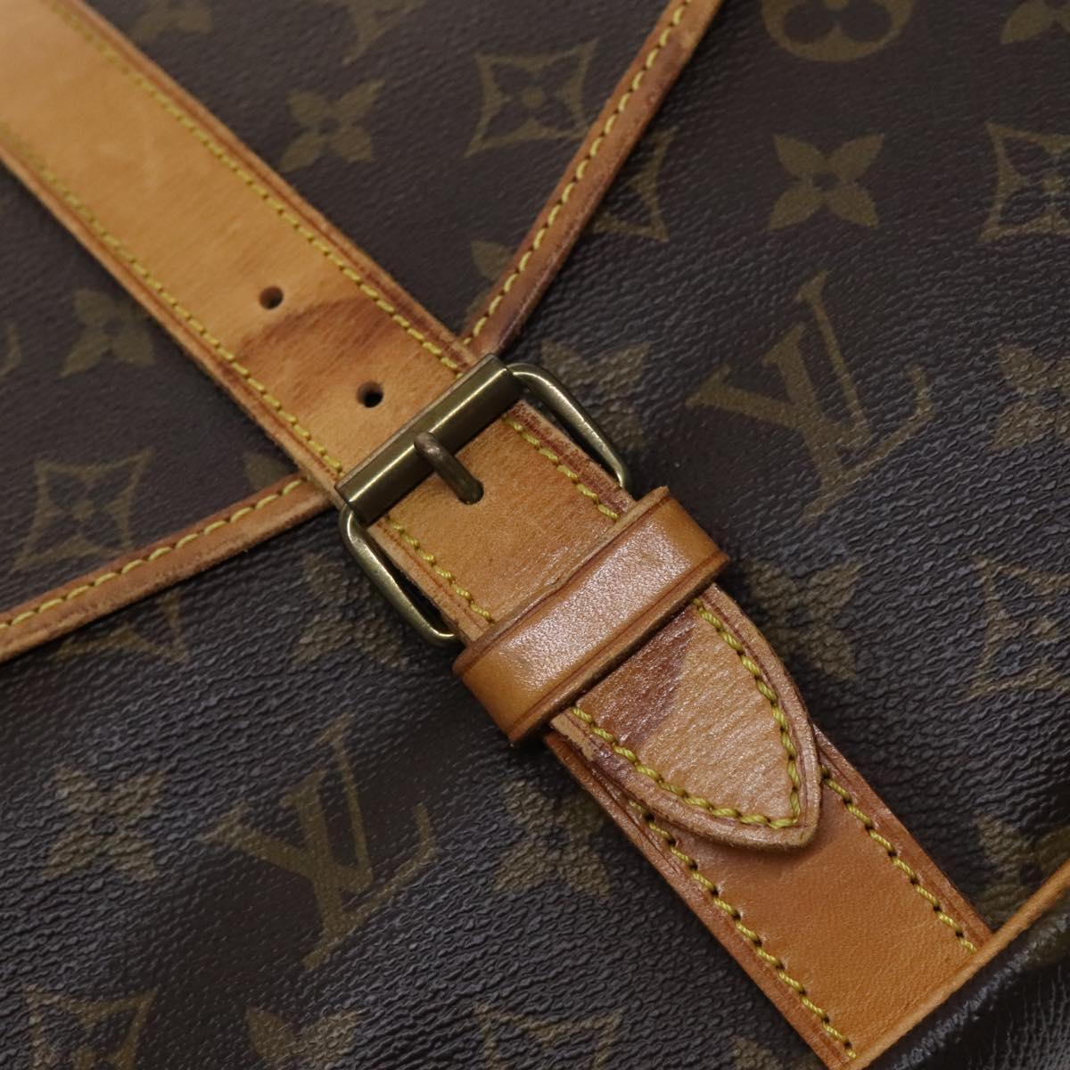 Louis Vuitton Saumur 35 Brown Canvas Shoulder Bag (Pre-Owned)