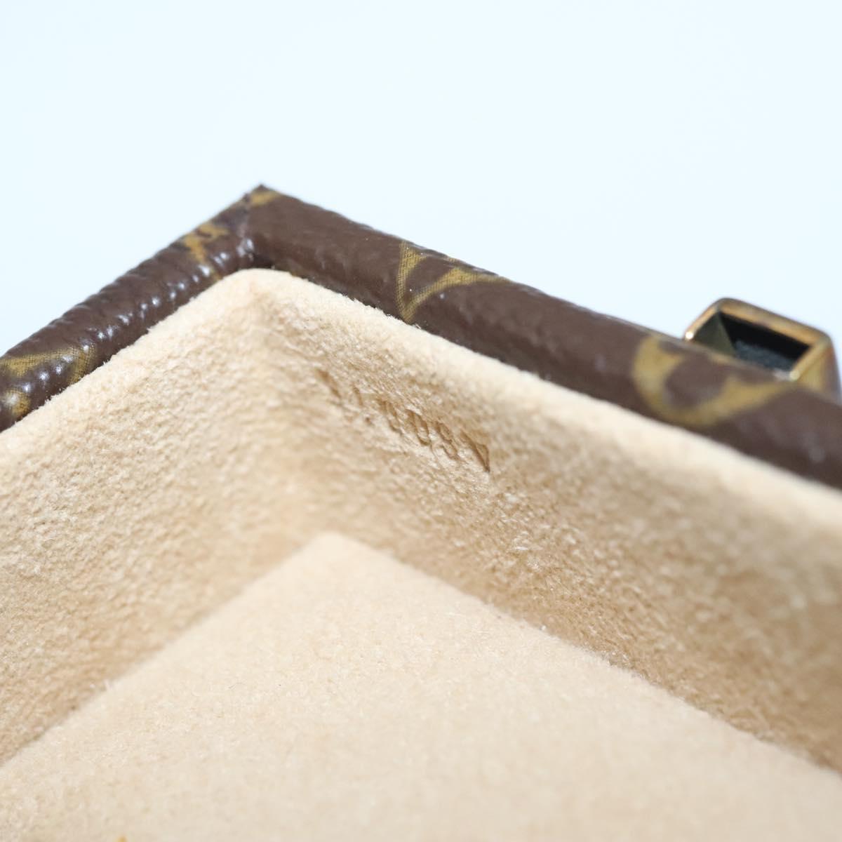 Louis Vuitton Jewelry Case Brown Canvas Clutch Bag (Pre-Owned)