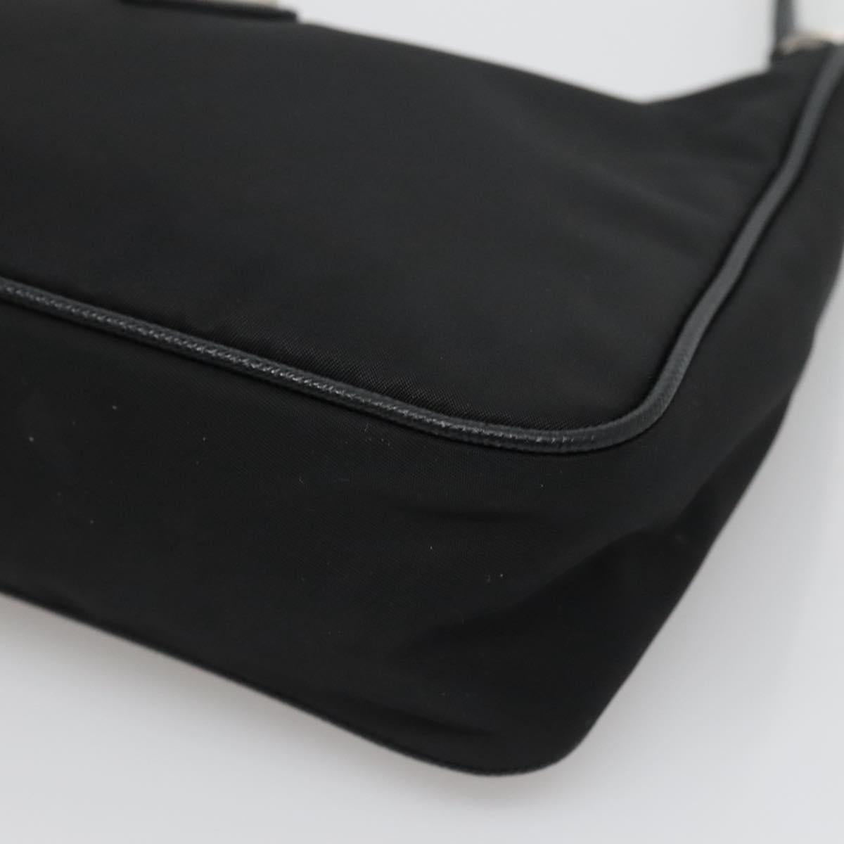 Prada Re-Edition Black Canvas Shoulder Bag (Pre-Owned)