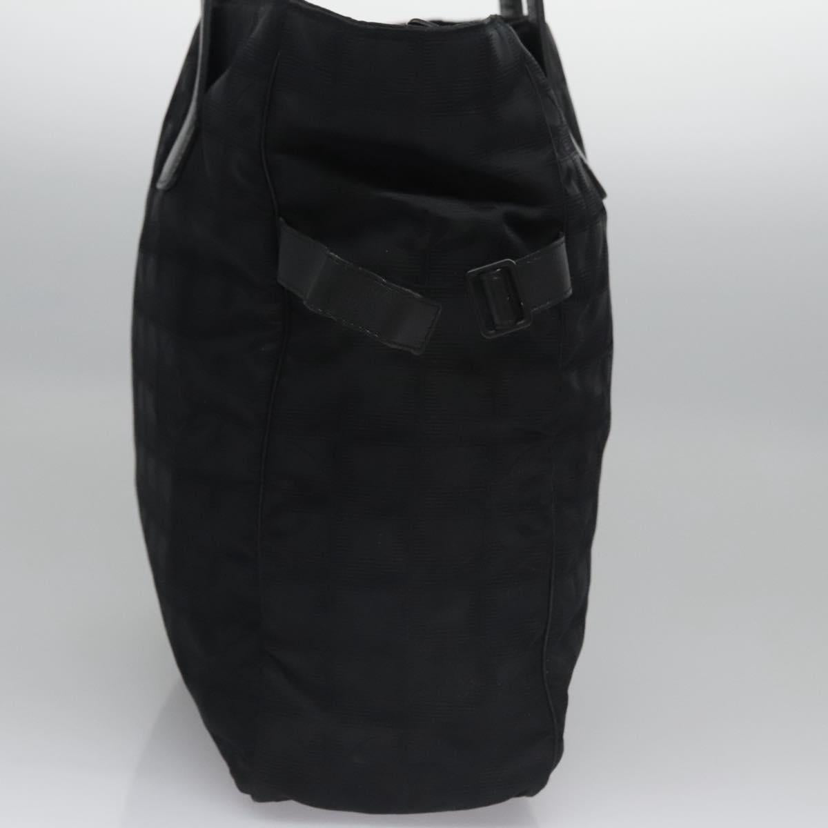 Chanel Travel Line Black Synthetic Tote Bag (Pre-Owned)