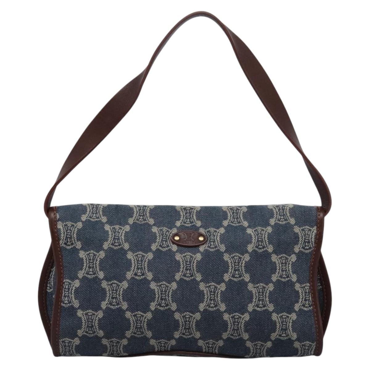 Céline Macadam Blue Denim - Jeans Shoulder Bag (Pre-Owned)