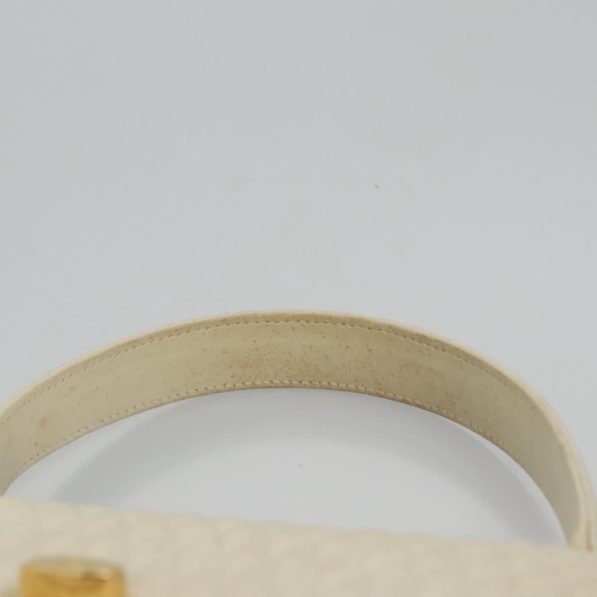 Bally White Leather Handbag (Pre-Owned)