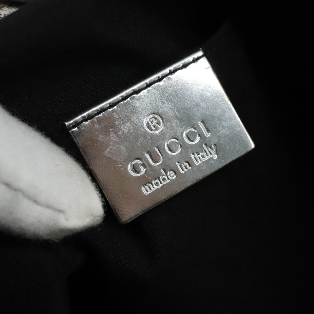 Gucci Gg Canvas Grey Canvas Tote Bag (Pre-Owned)