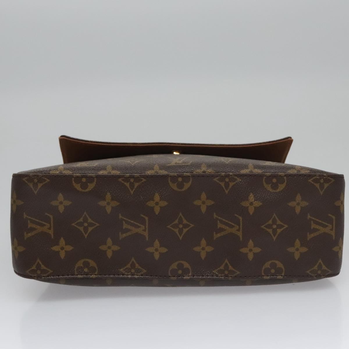 Louis Vuitton Mini Looping Brown Canvas Shoulder Bag (Pre-Owned)