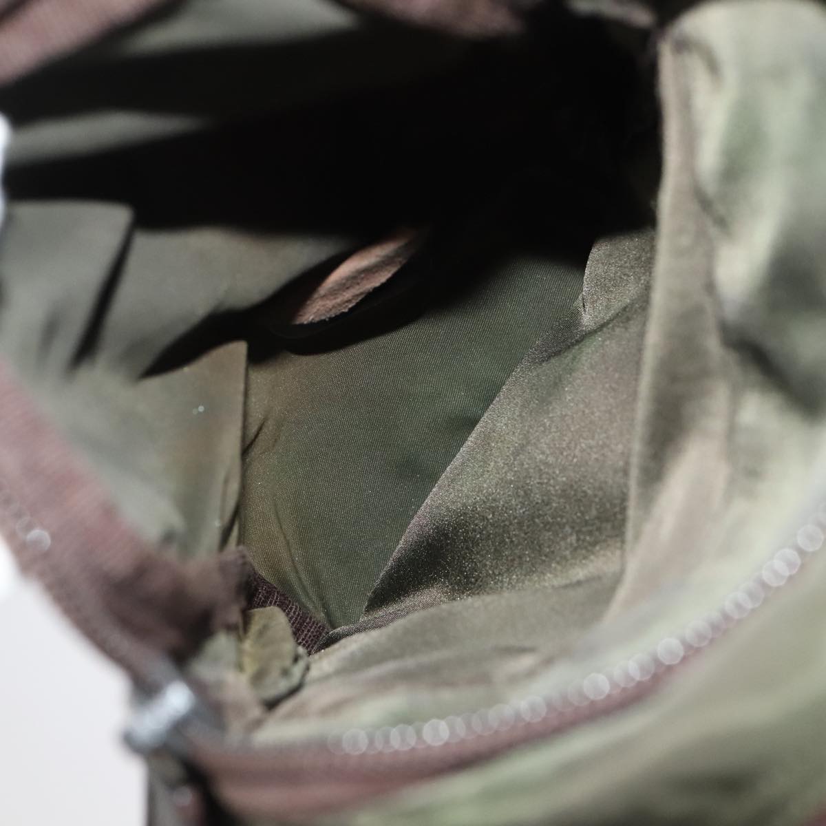 Prada Re-Edition Khaki Synthetic Shoulder Bag (Pre-Owned)