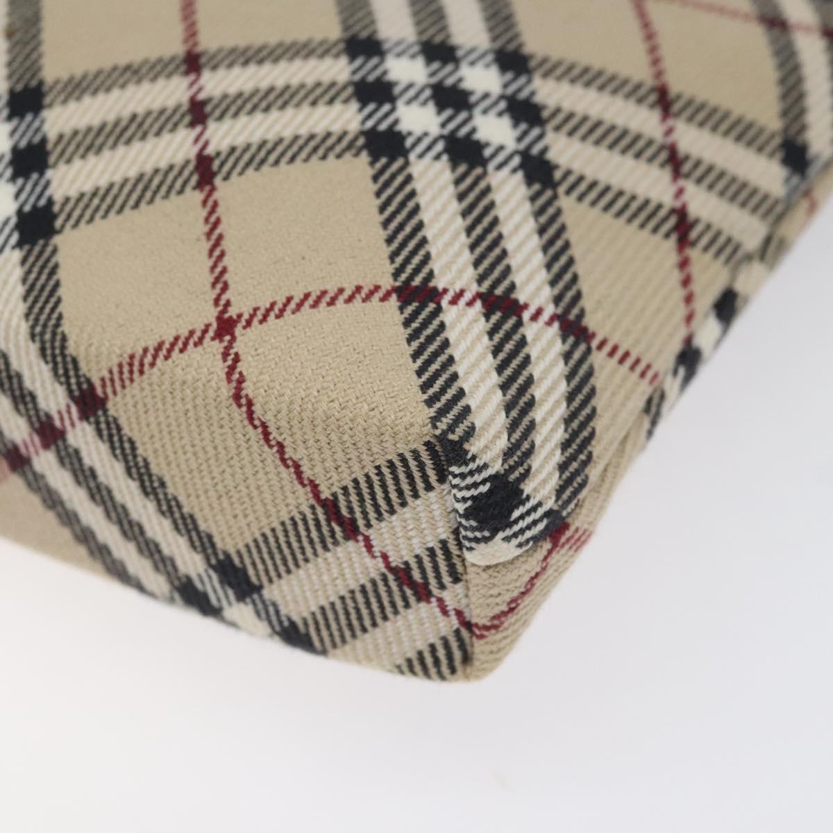Burberry Nova Check Beige Canvas Clutch Bag (Pre-Owned)
