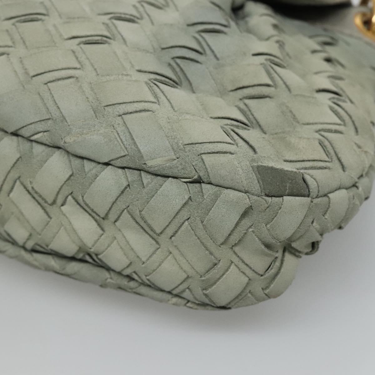 Miu Miu -- Grey Leather Shoulder Bag (Pre-Owned)