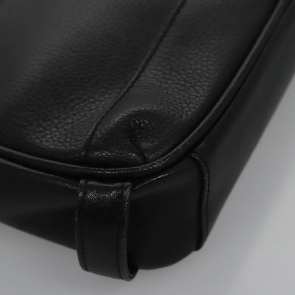 Burberry Black Leather Clutch Bag (Pre-Owned)