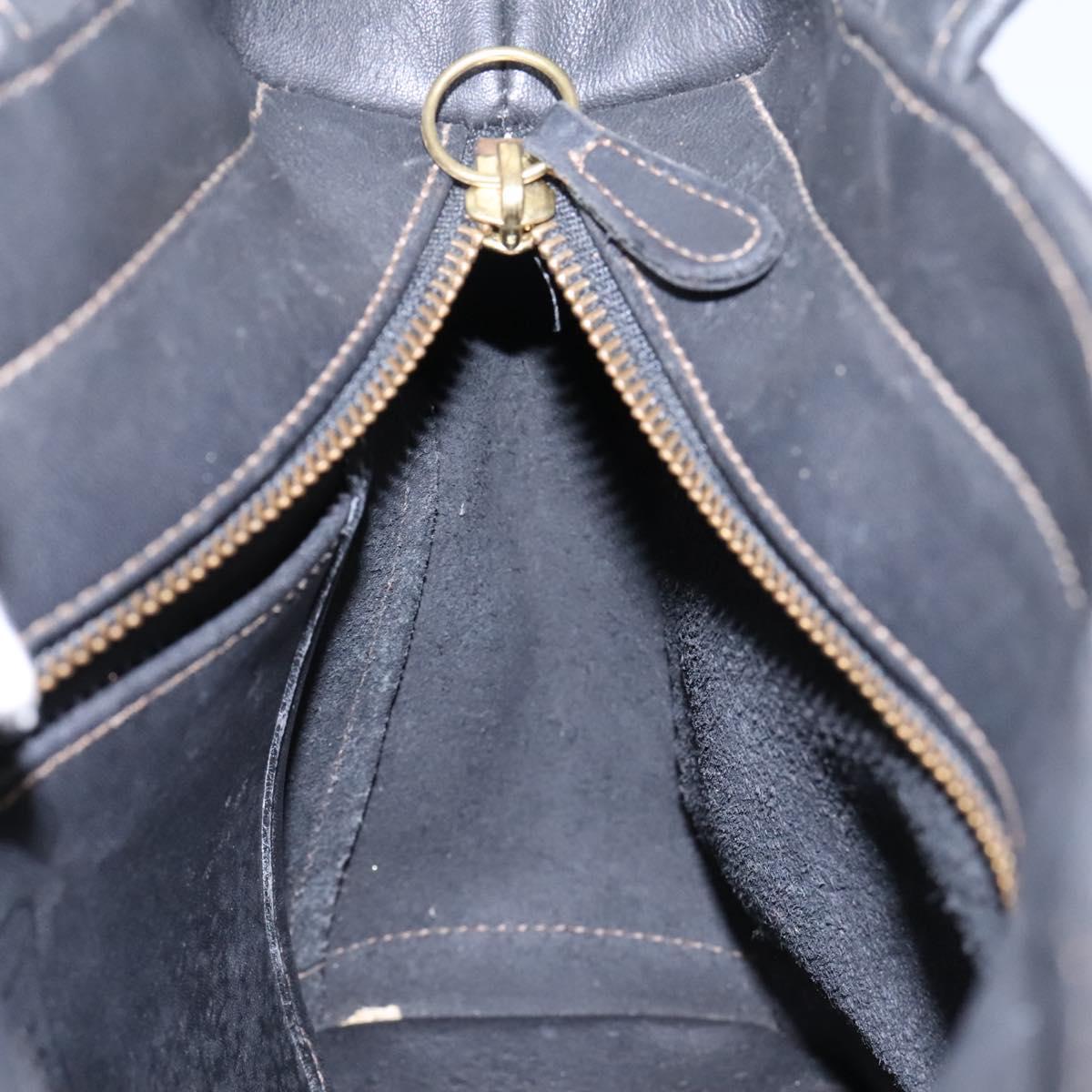 Coach Black Leather Handbag (Pre-Owned)
