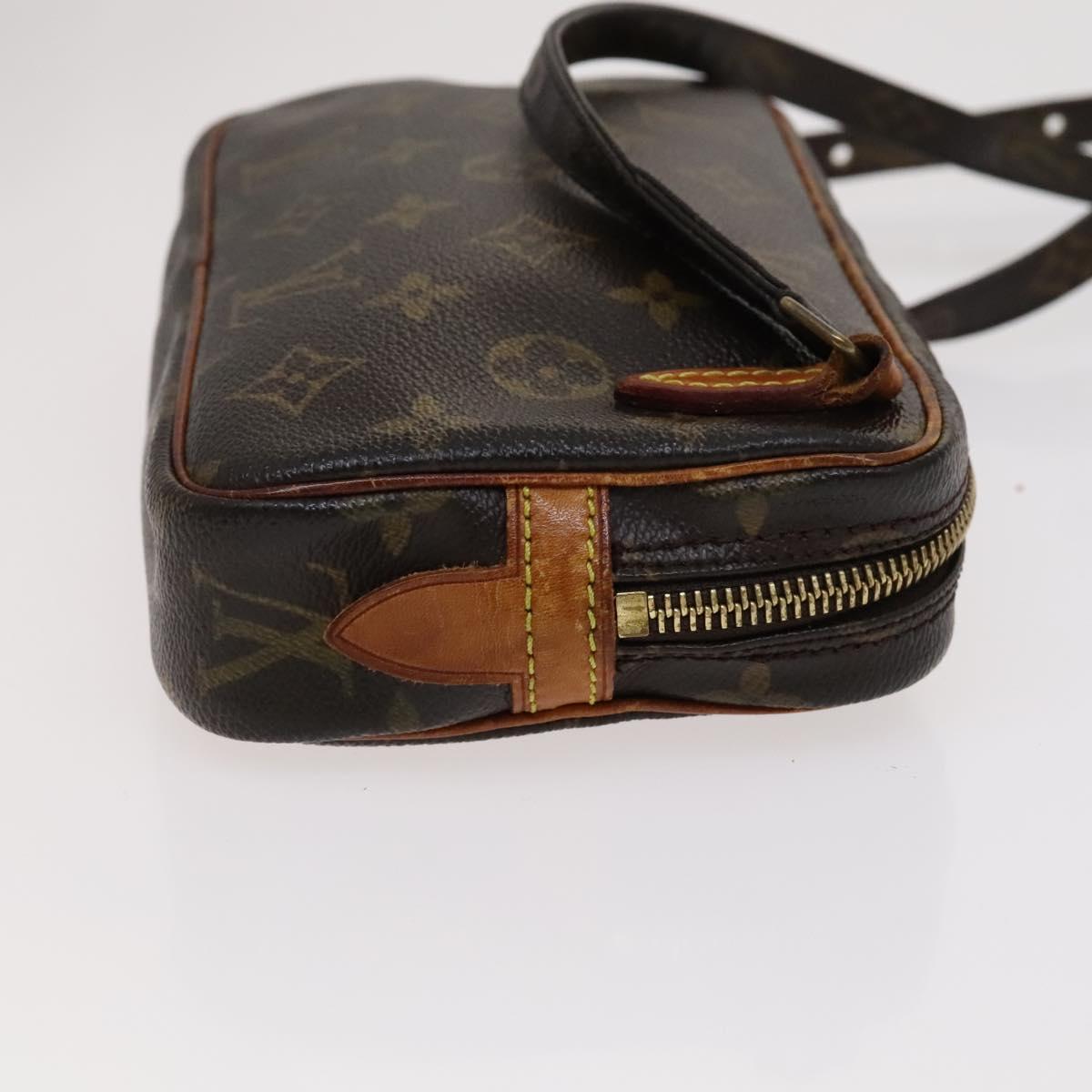 Louis Vuitton Marly Brown Canvas Shoulder Bag (Pre-Owned)