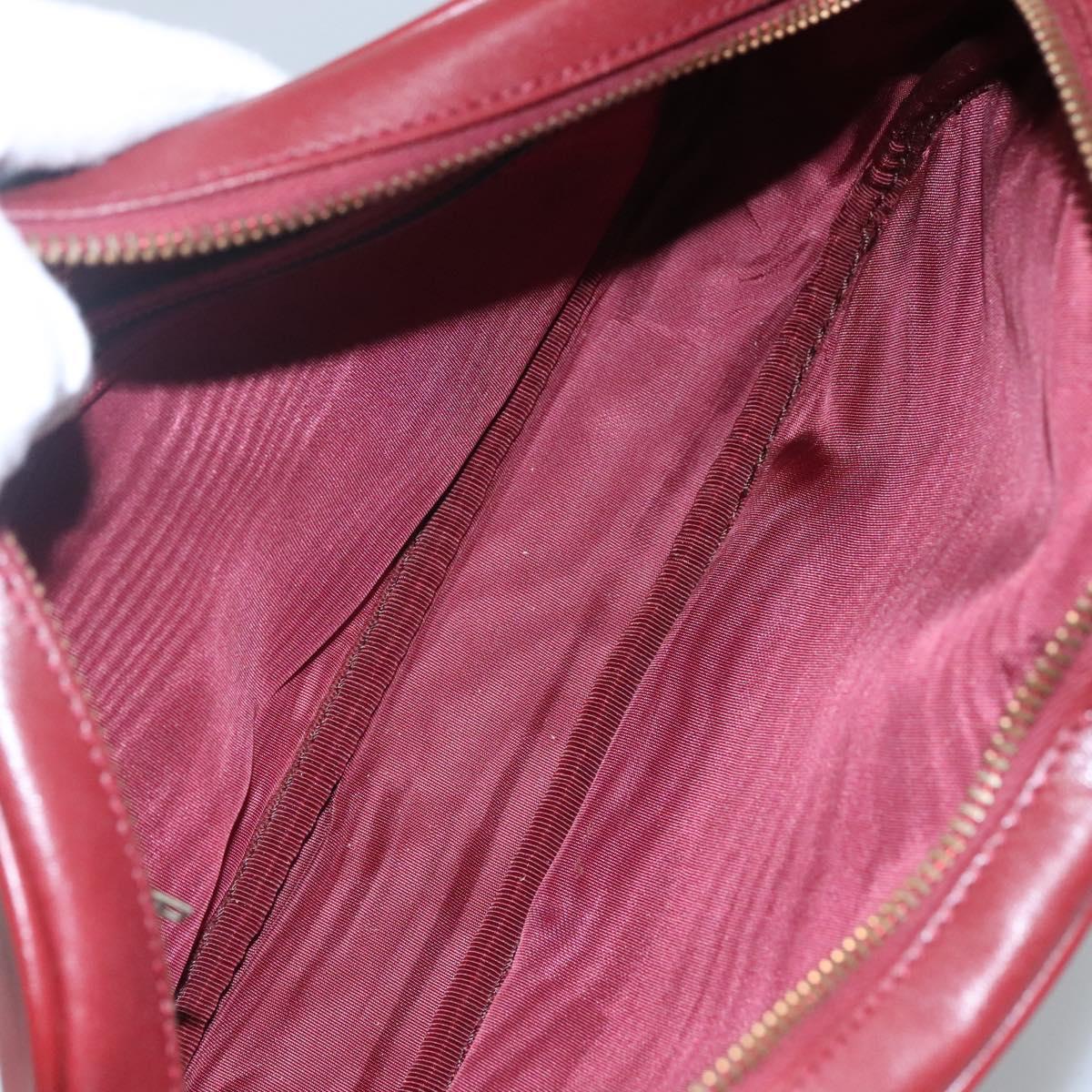Cartier Must De Cartier Burgundy Leather Shoulder Bag (Pre-Owned)
