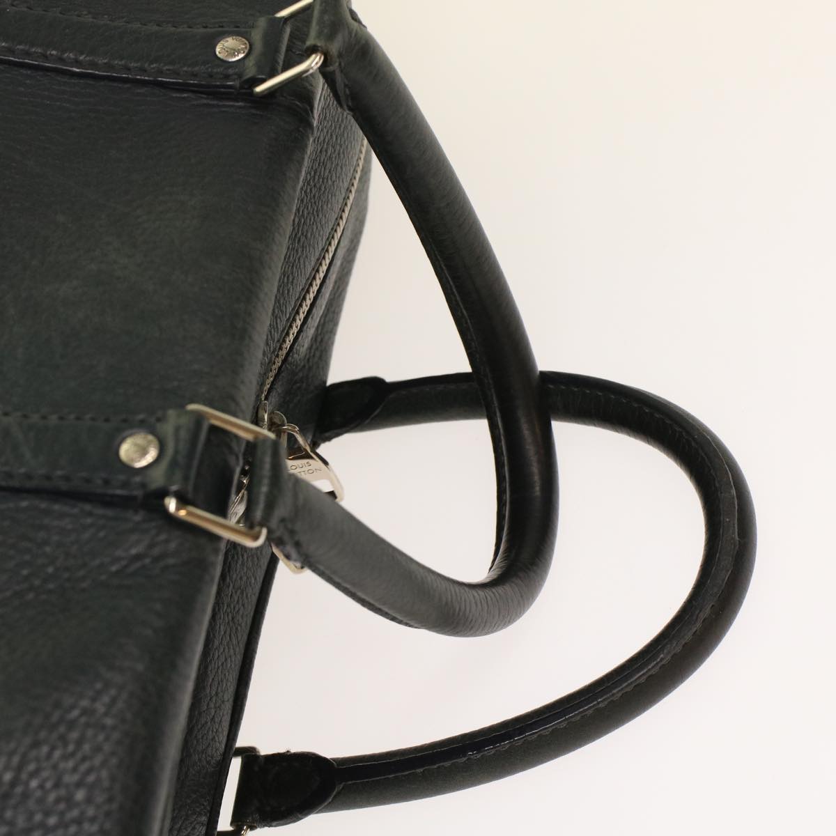 Louis Vuitton Naxos Black Leather Handbag (Pre-Owned)