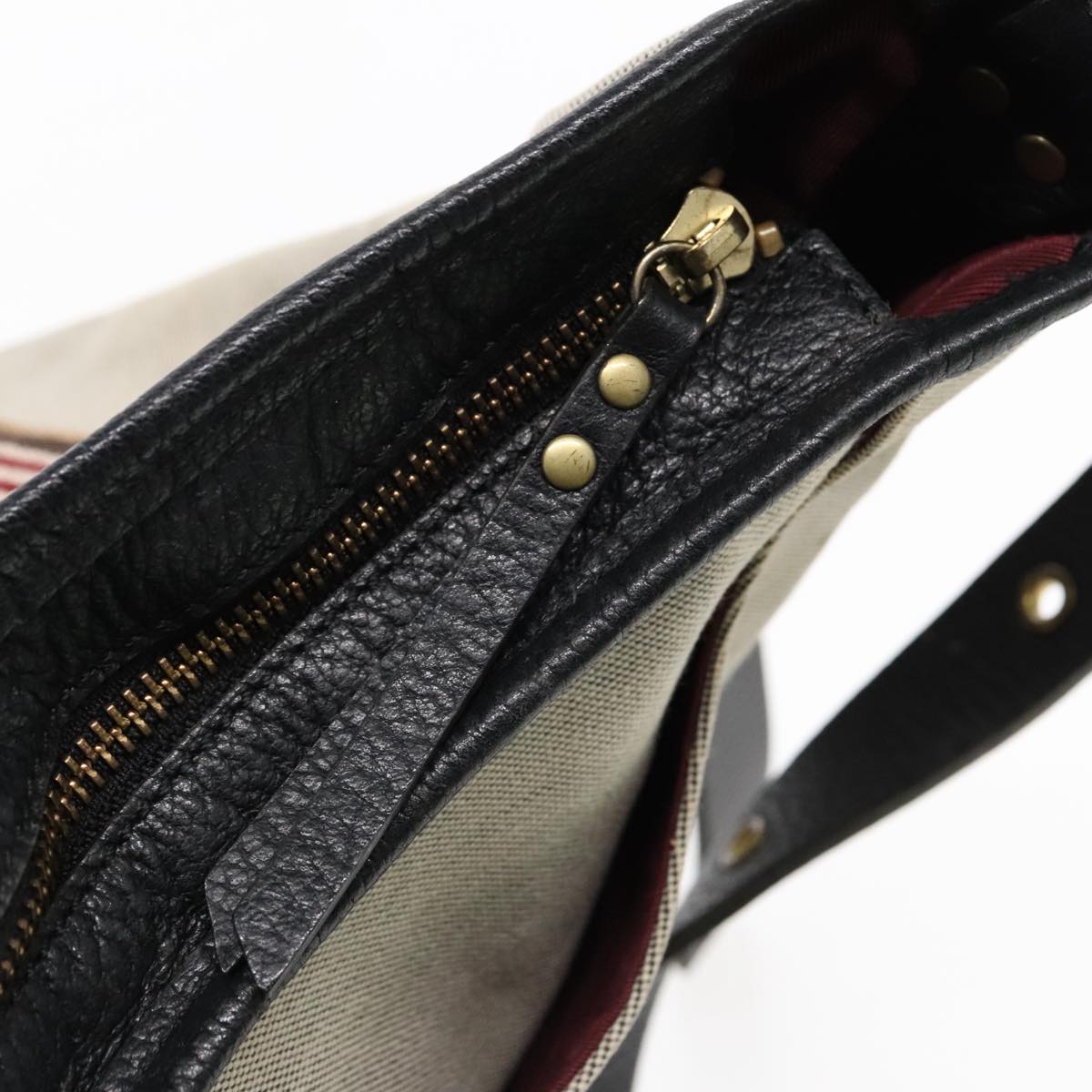 Burberry Blue Label Beige Canvas Shoulder Bag (Pre-Owned)