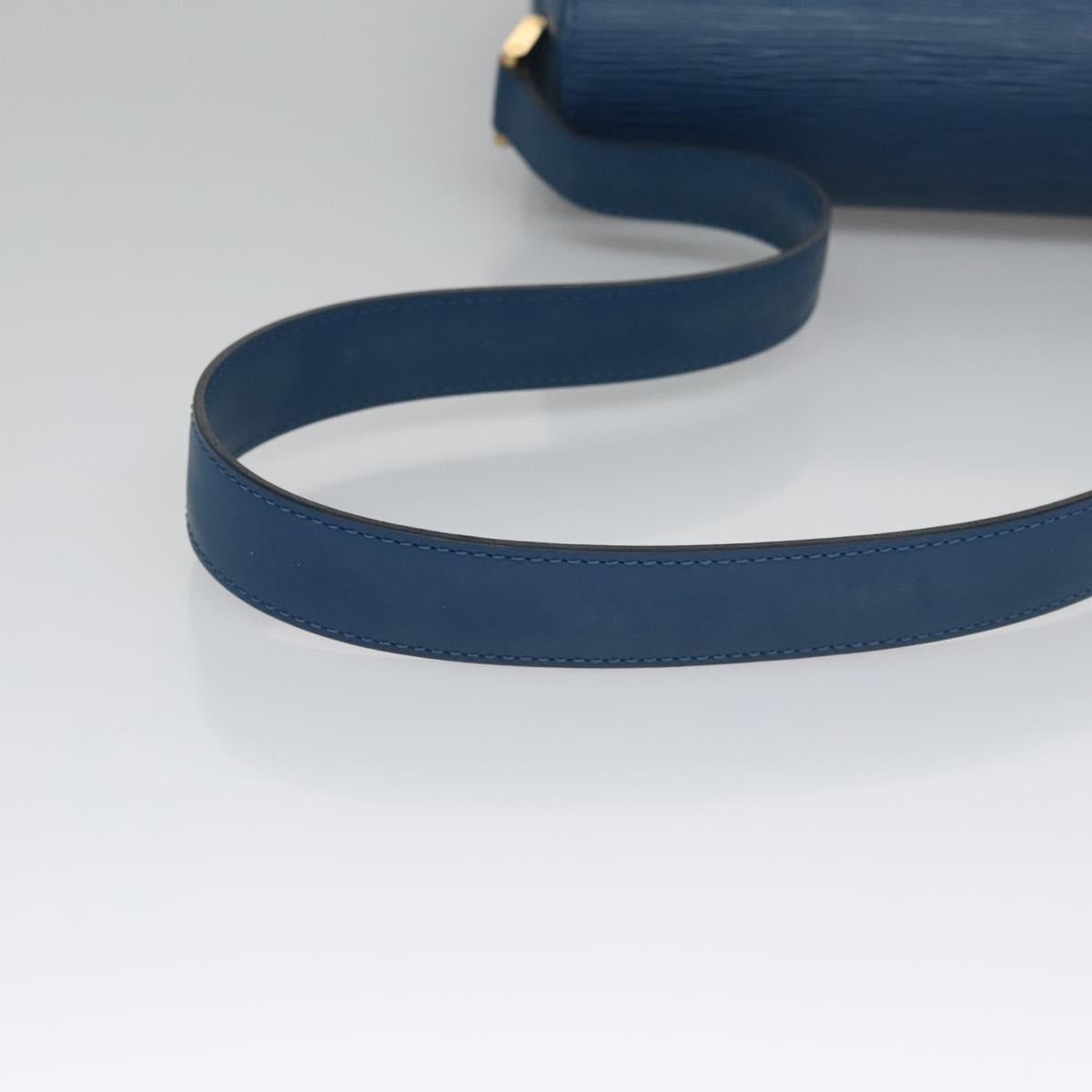 Louis Vuitton Grenelle Blue Leather Shoulder Bag (Pre-Owned)