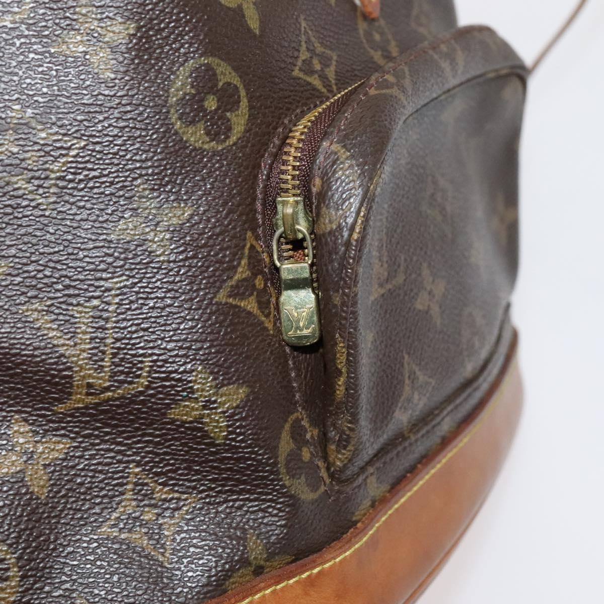 Louis Vuitton Montsouris Mm Brown Canvas Backpack Bag (Pre-Owned)