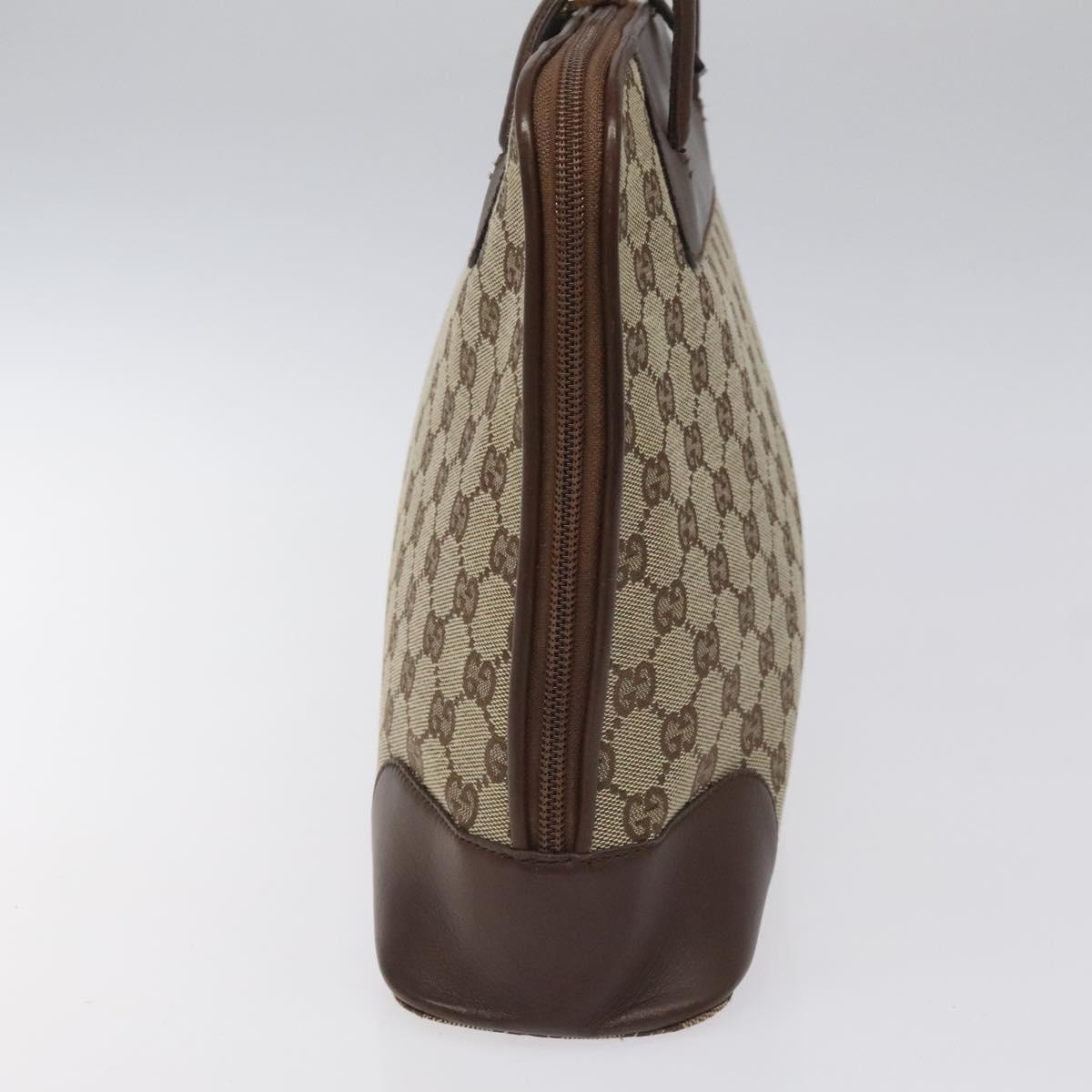 Gucci Gg Canvas Beige Canvas Shoulder Bag (Pre-Owned)