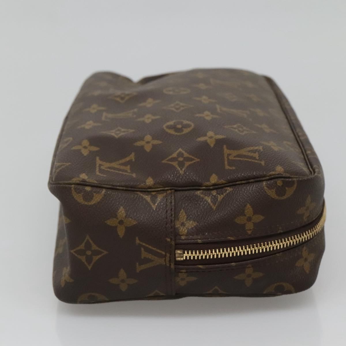 Louis Vuitton Trousse Toilette 28 Brown Canvas Clutch Bag (Pre-Owned)