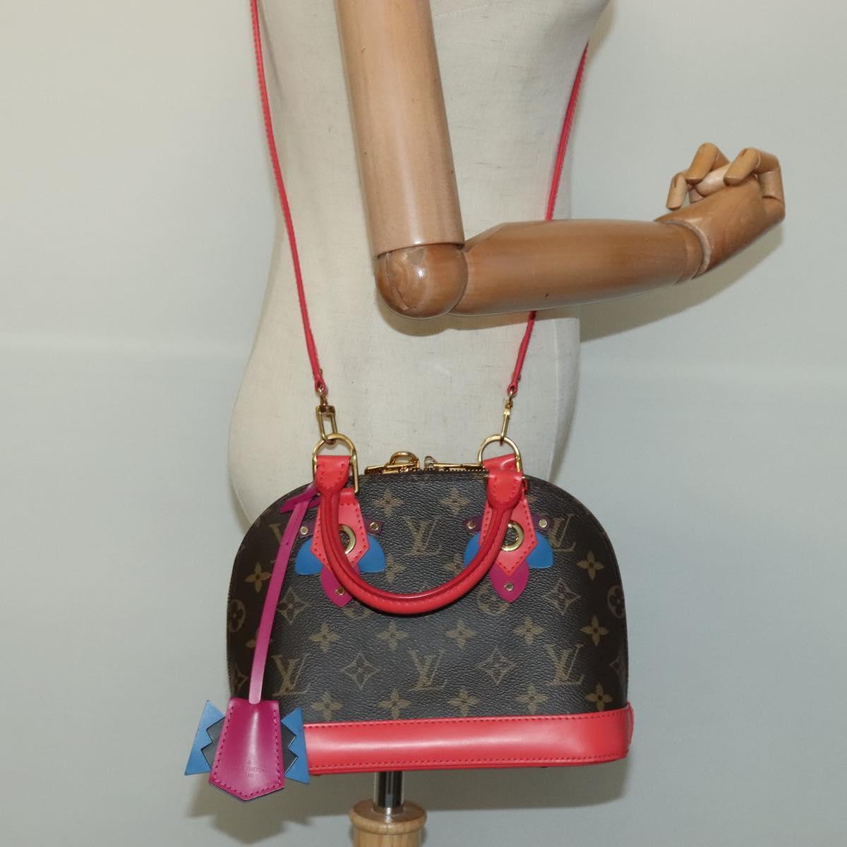 Louis Vuitton Alma Bb Red Canvas Handbag (Pre-Owned)