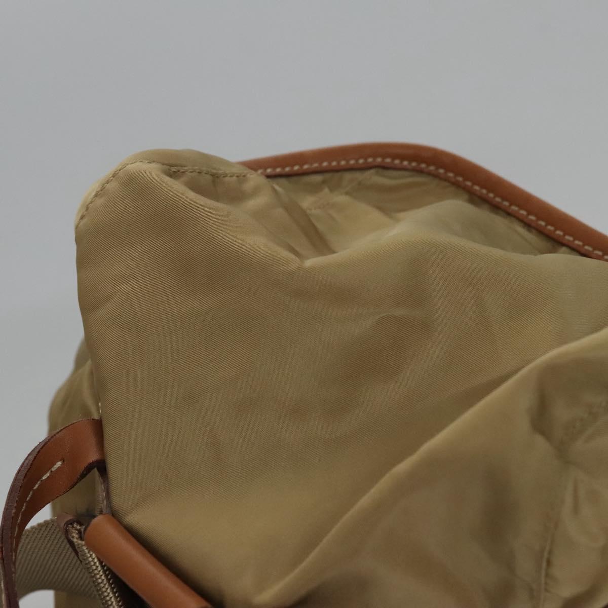 Prada Re-Nylon Khaki Synthetic Backpack Bag (Pre-Owned)