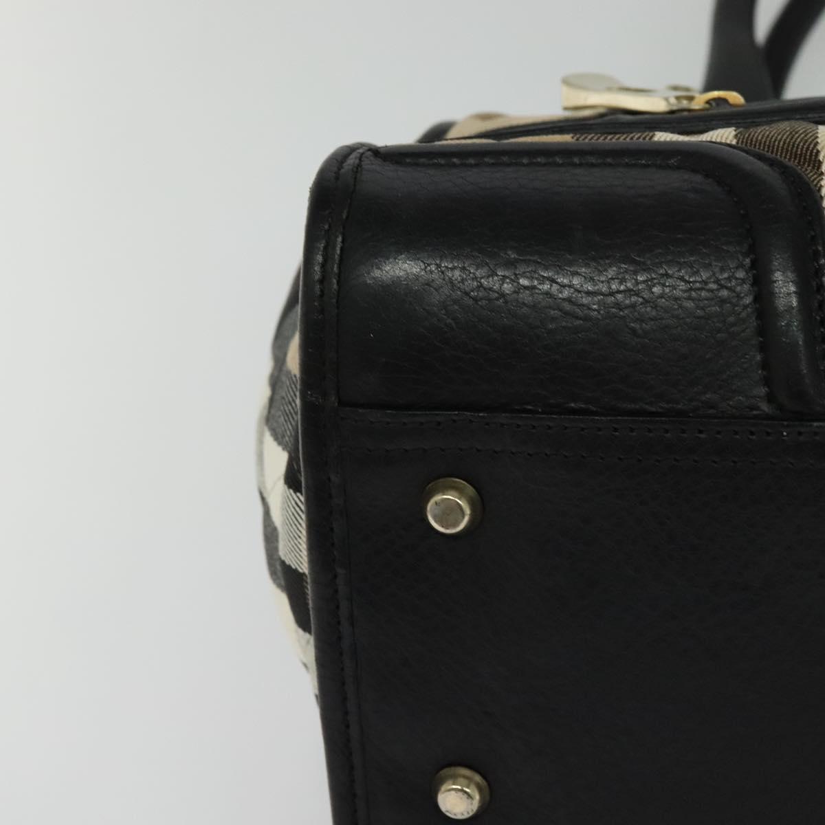 Burberry House Check Beige Canvas Shoulder Bag (Pre-Owned)