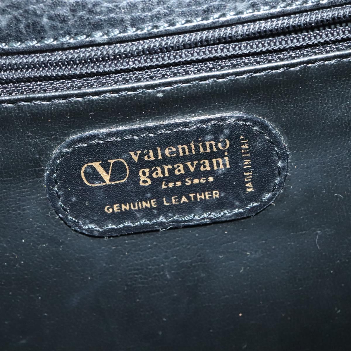 Valentino Garavani Black Leather Shoulder Bag (Pre-Owned)