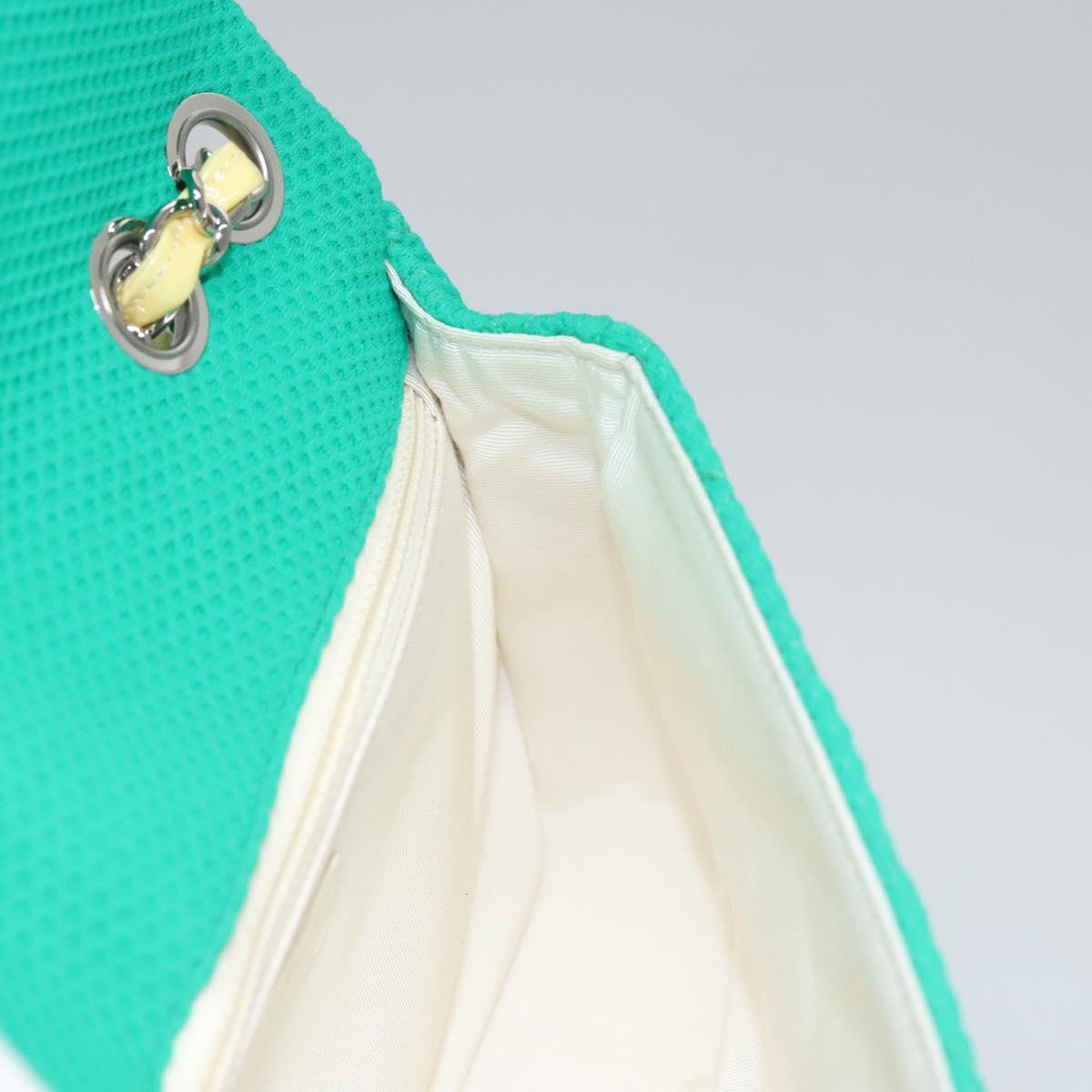 Chanel Green Cotton Shoulder Bag (Pre-Owned)