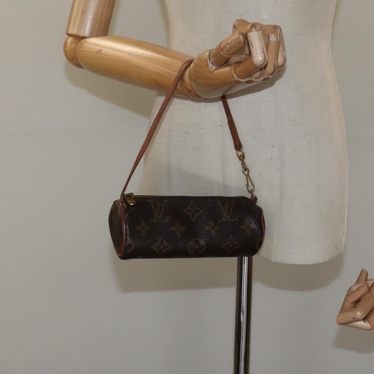 Louis Vuitton Mini Baby Papillon Brown Canvas Clutch Bag (Pre-Owned)