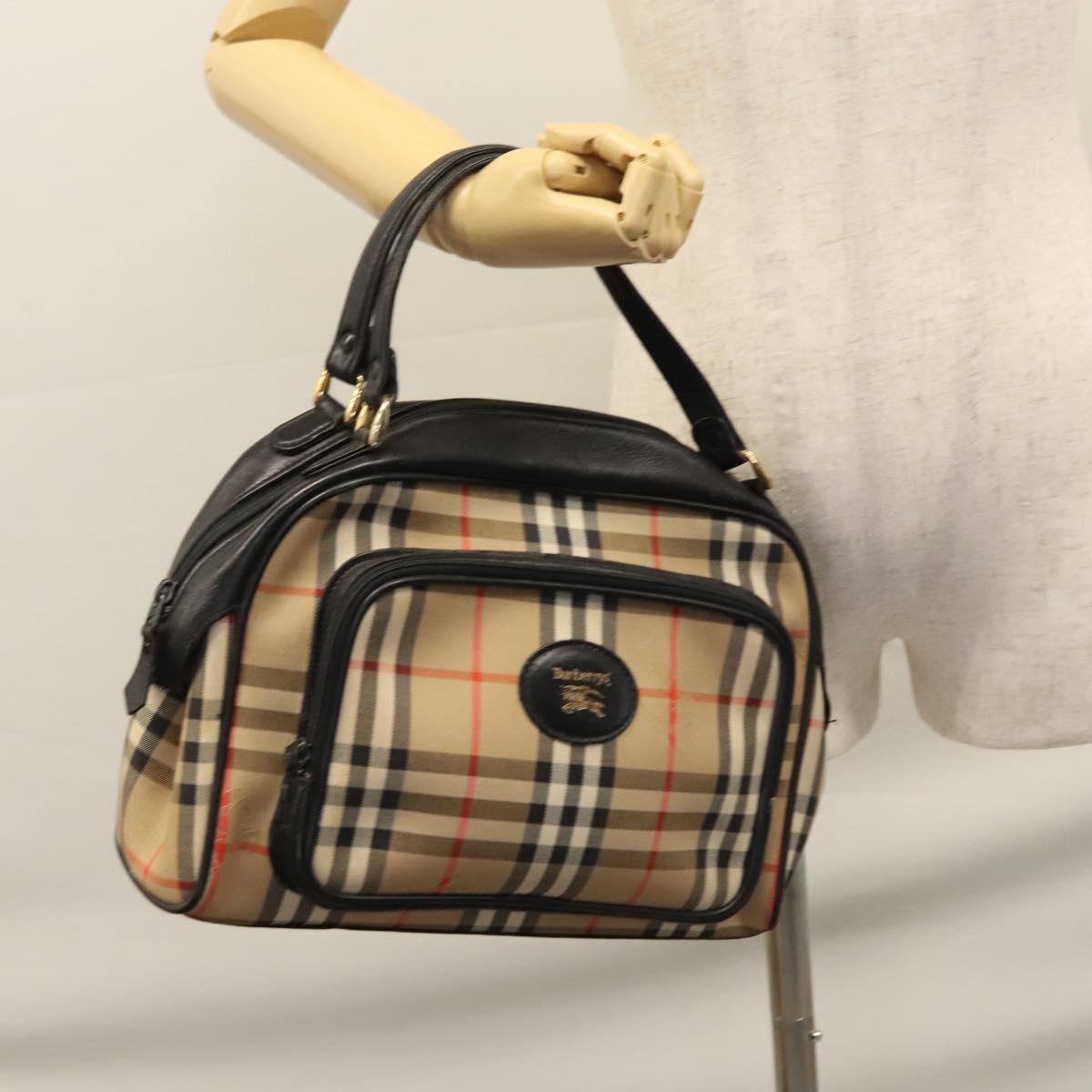 Burberry London Beige Canvas Handbag (Pre-Owned)