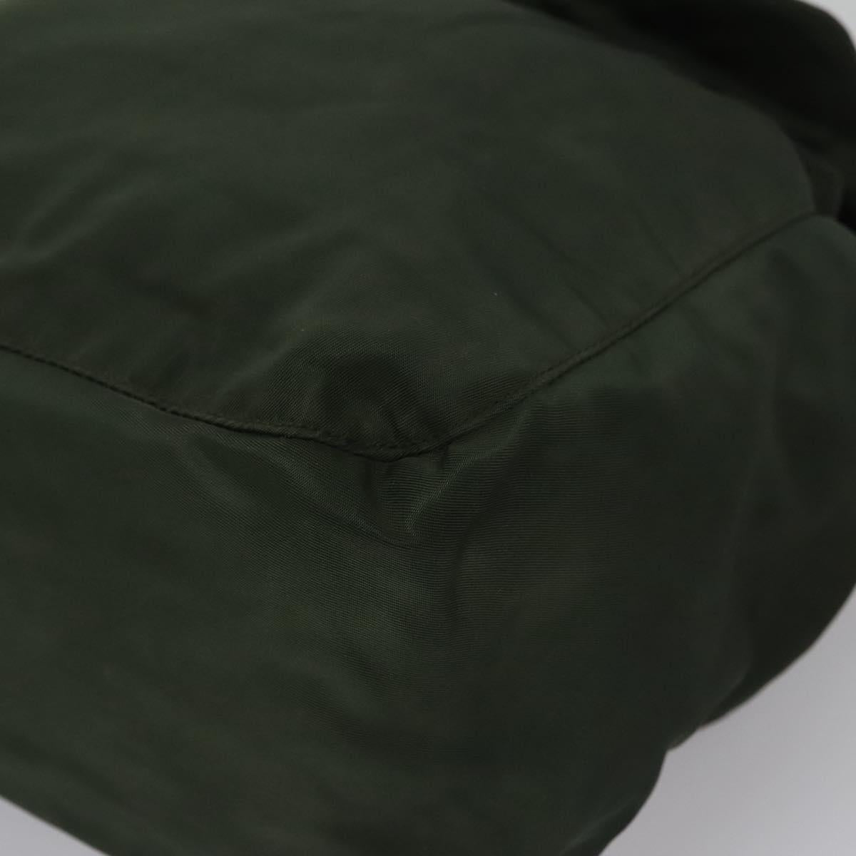 Prada Tessuto Khaki Canvas Backpack Bag (Pre-Owned)