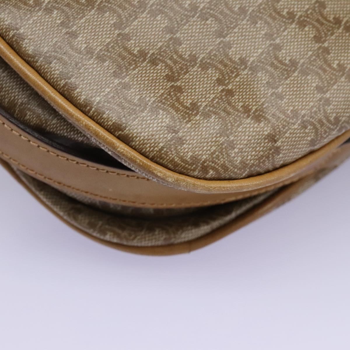 Céline Macadam Beige Canvas Shoulder Bag (Pre-Owned)