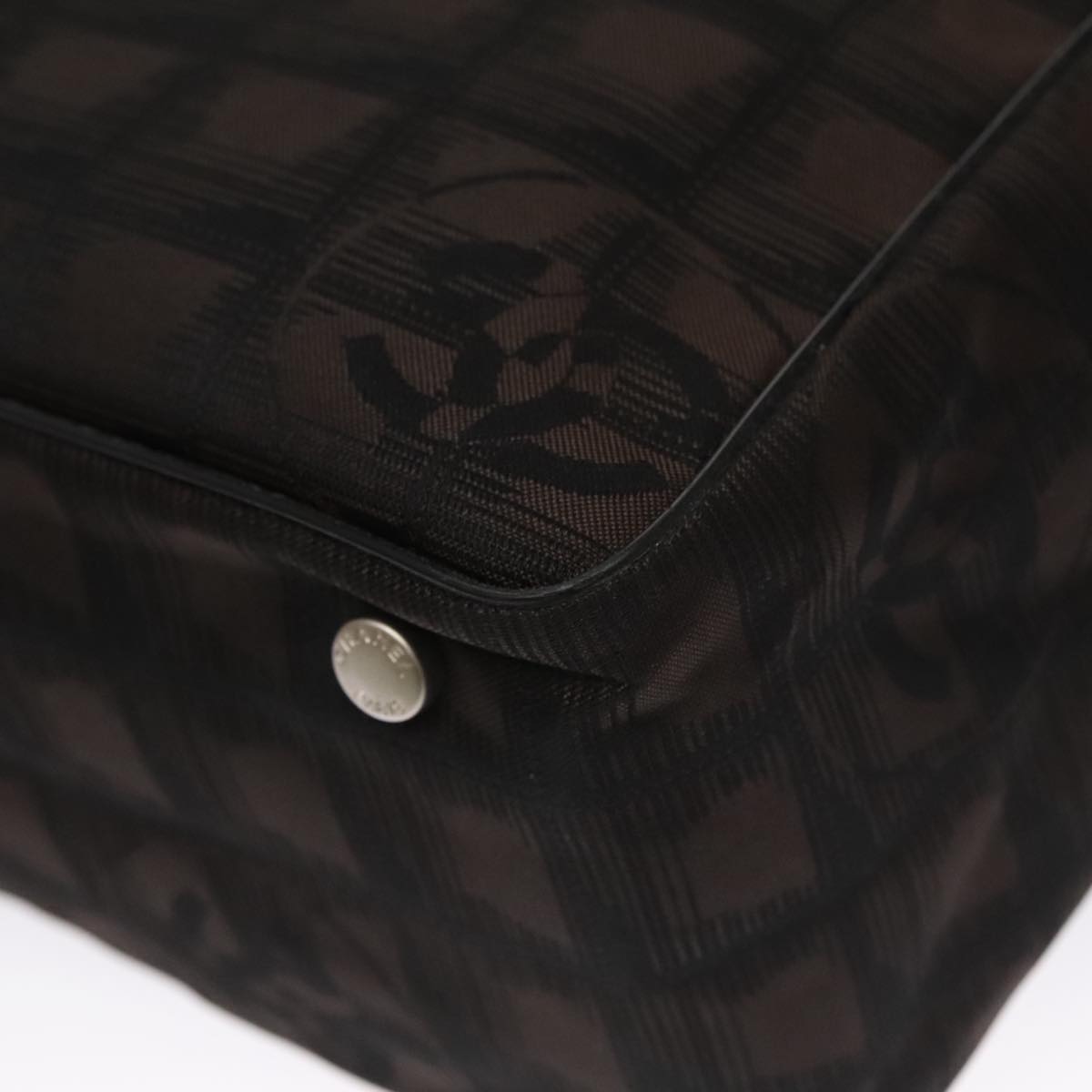 Chanel Travel Line Brown Synthetic Tote Bag (Pre-Owned)