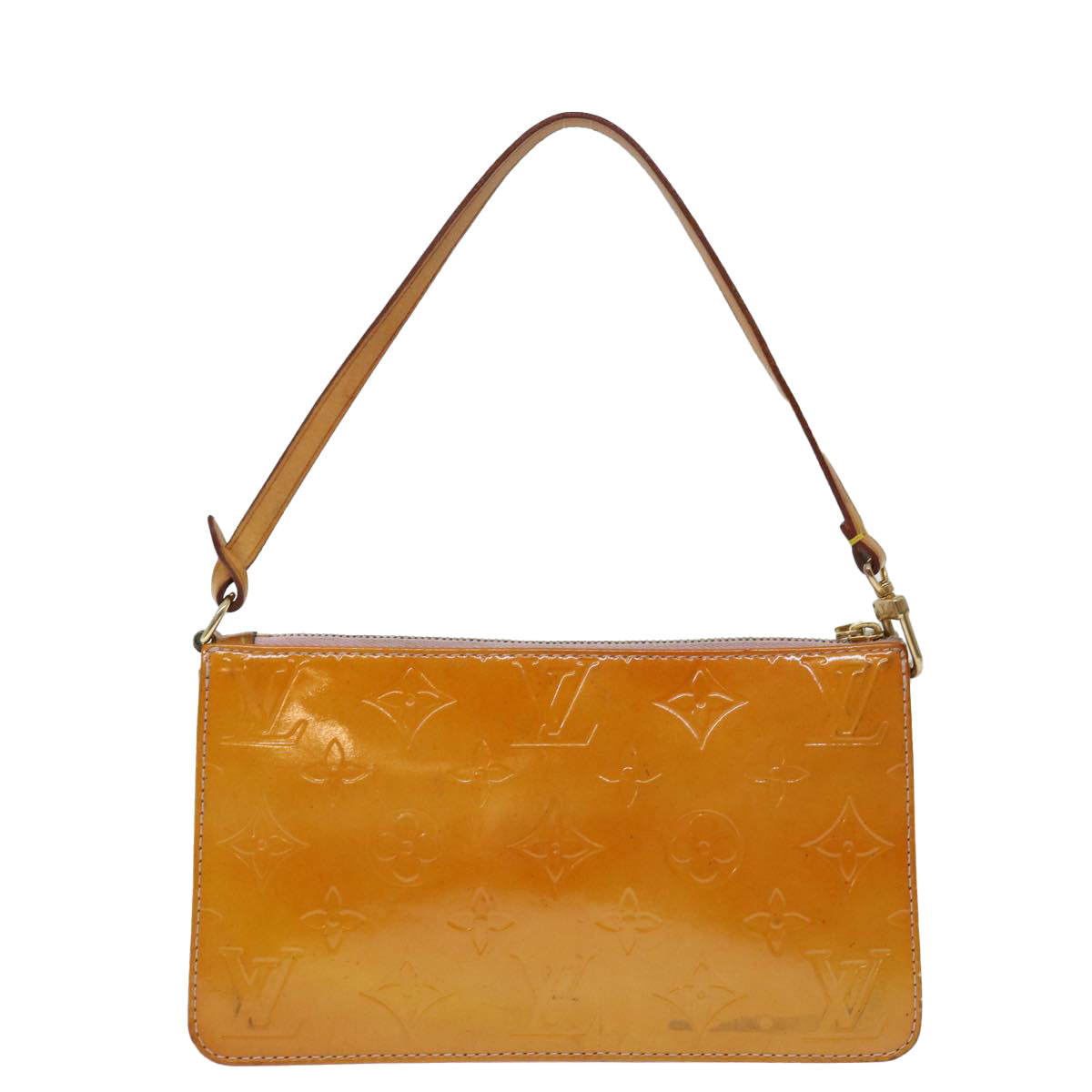 Louis Vuitton Pochette Brown Patent Leather Handbag (Pre-Owned)