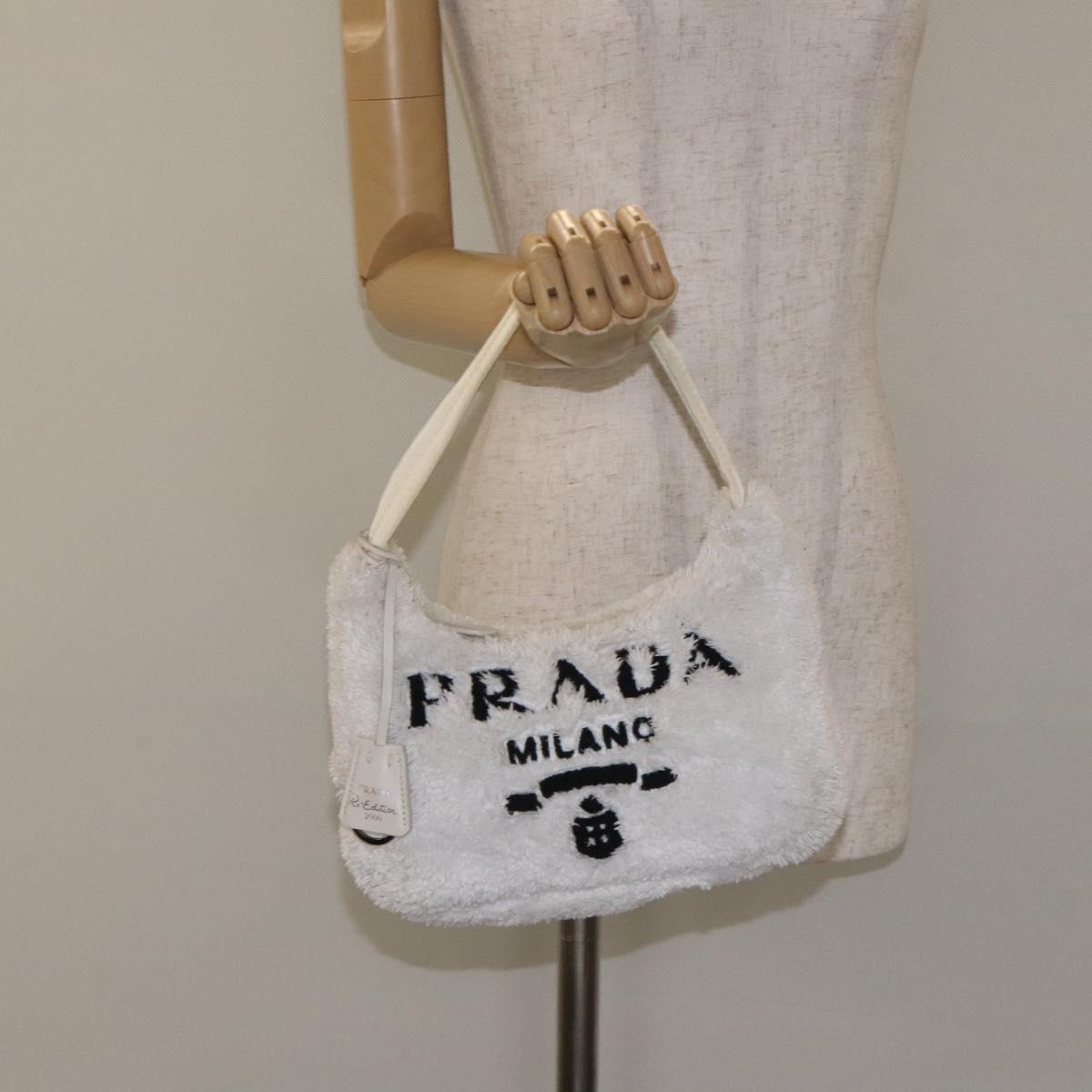 Prada Re-Edition White Synthetic Handbag (Pre-Owned)