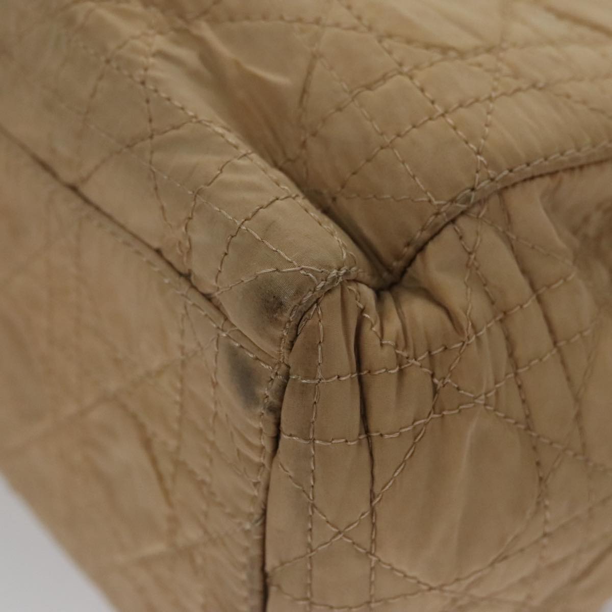 Dior Cannage Lady Beige Synthetic Tote Bag (Pre-Owned)