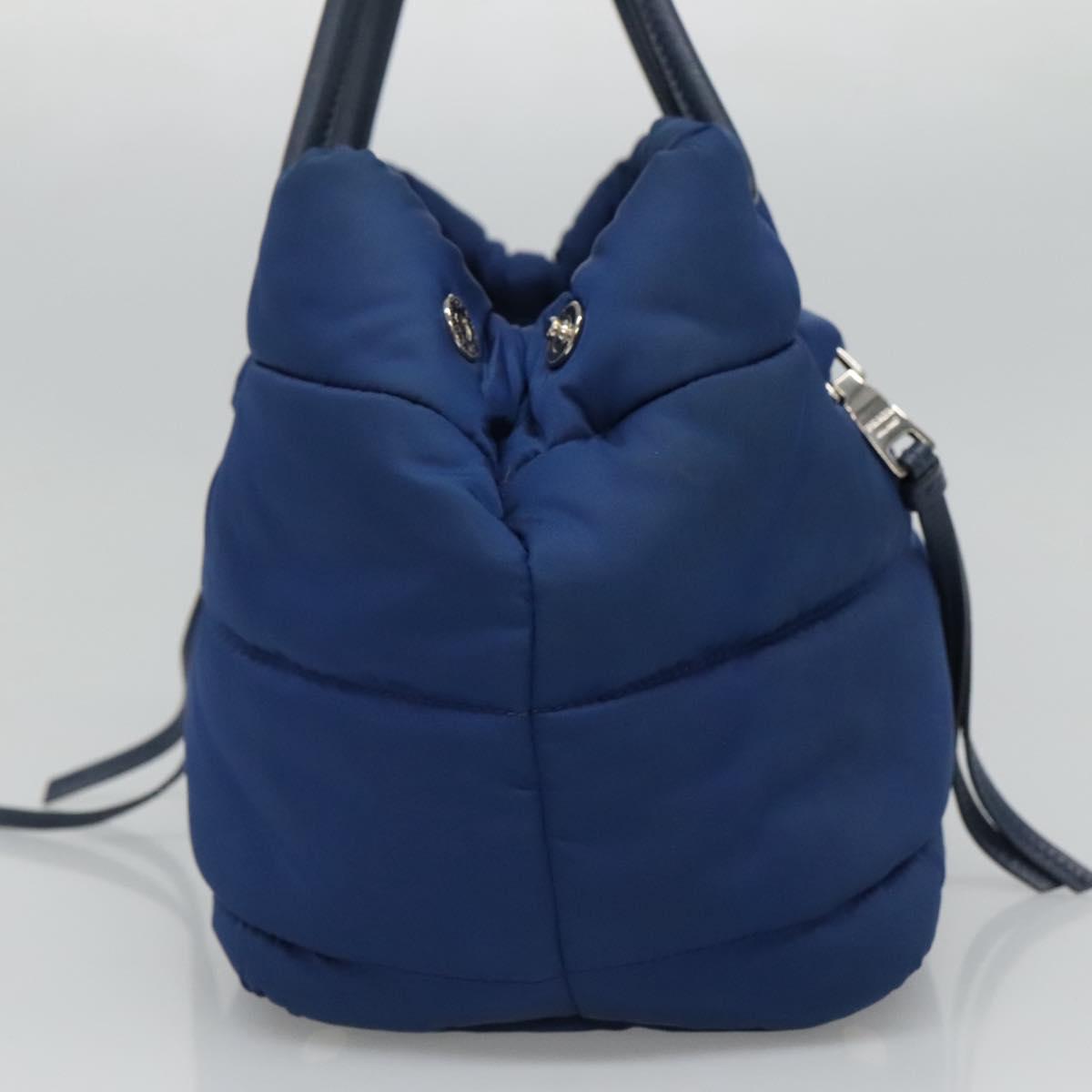 Prada Tessuto Blue Synthetic Handbag (Pre-Owned)