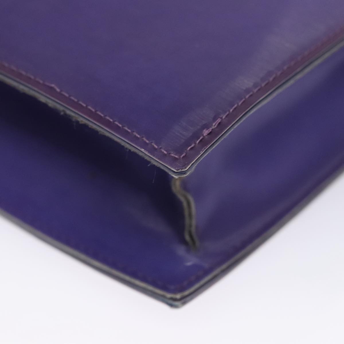 Chanel Coco Mark Purple Vinyl Tote Bag (Pre-Owned)